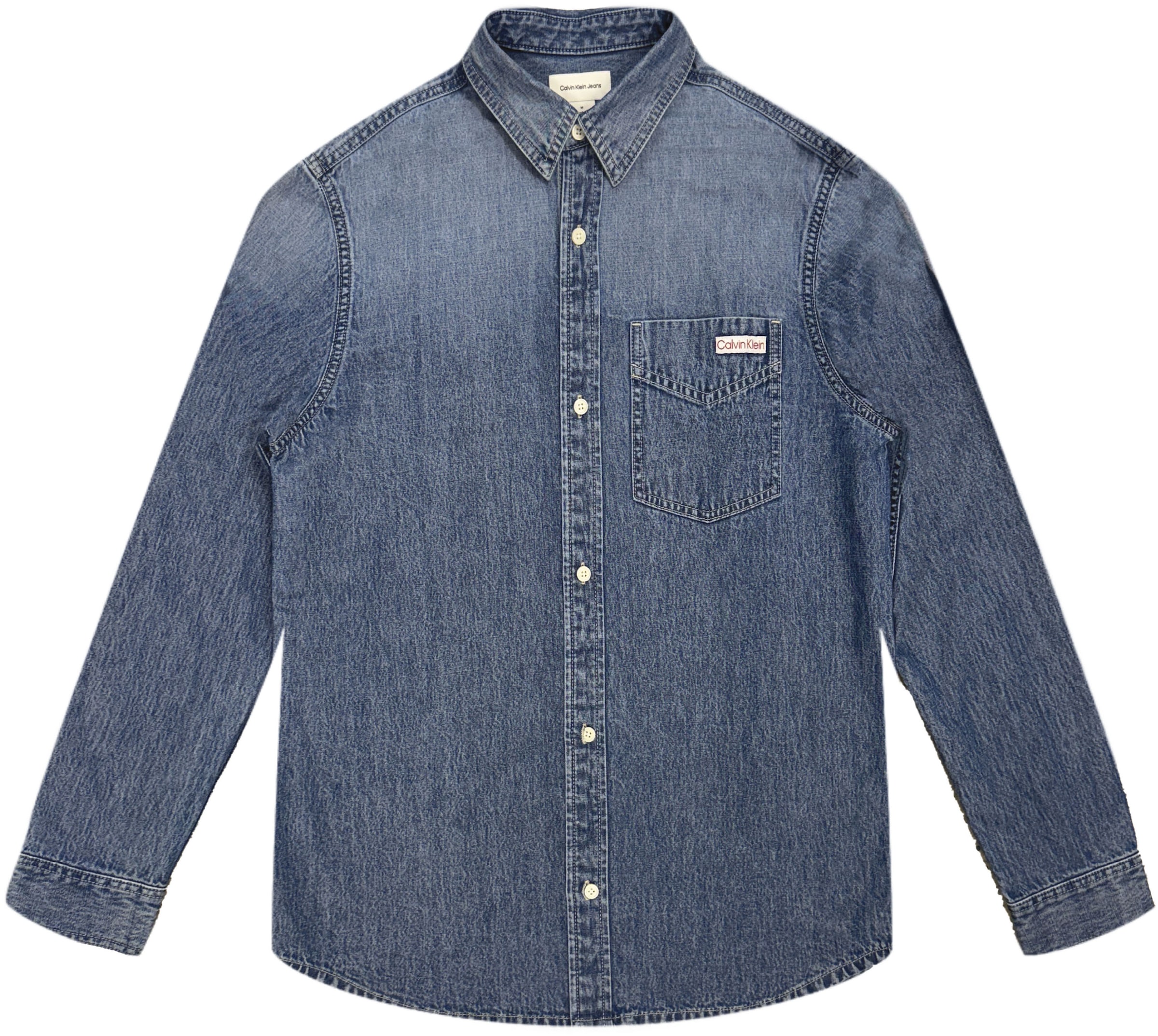 Calvin Klein Jeans Jeanshemd »VINTAGE INDIGO« Regular fit mit Rundhalsausschnitt