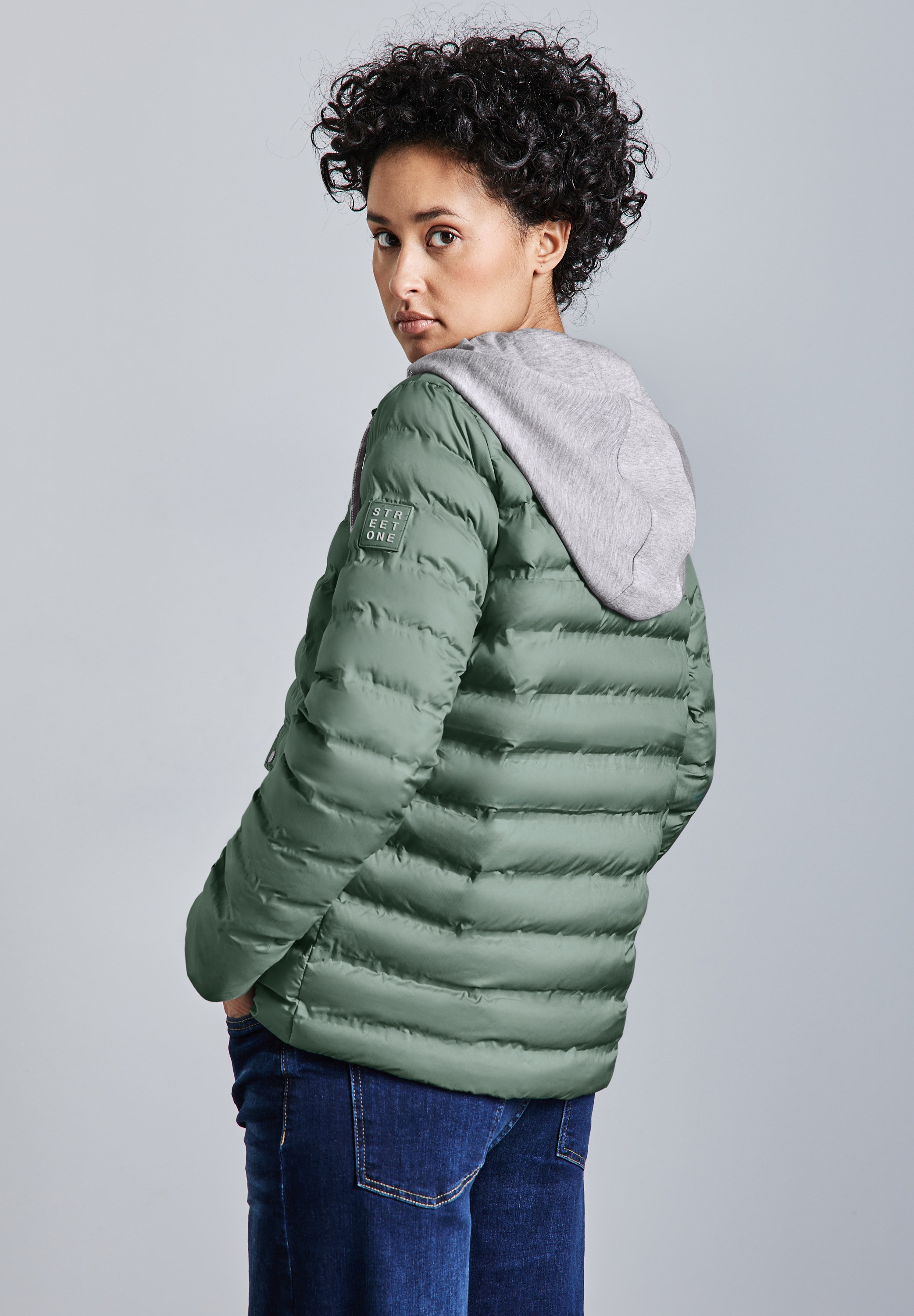 STREET ONE Steppjacke, mit Kapuze, mit abnehmbarer Kapuze günstig online kaufen