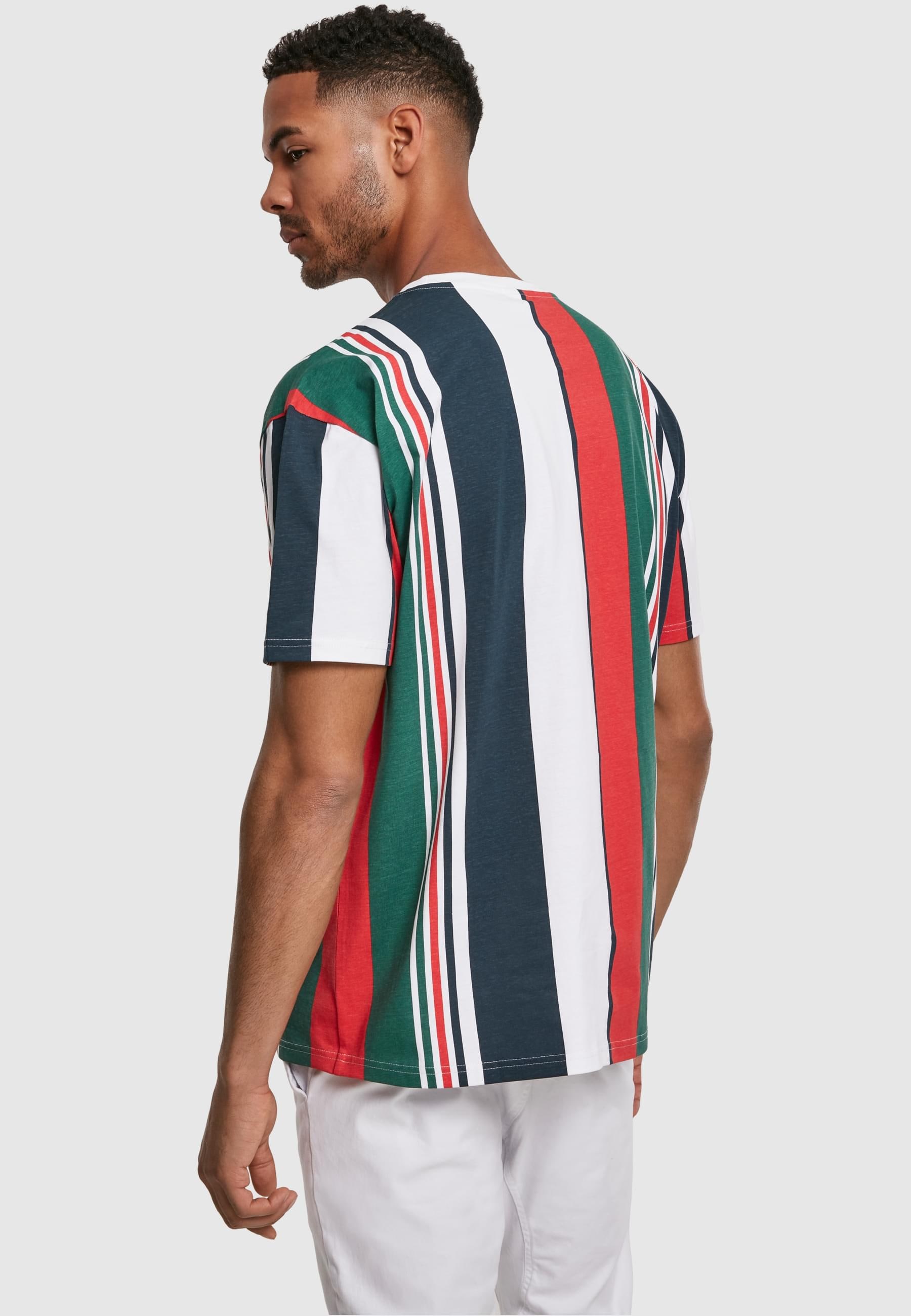 URBAN CLASSICS T-Shirt »Urban Classics Herren Heavy Oversized Big AOP Stripe Tee«, (1 tlg.)