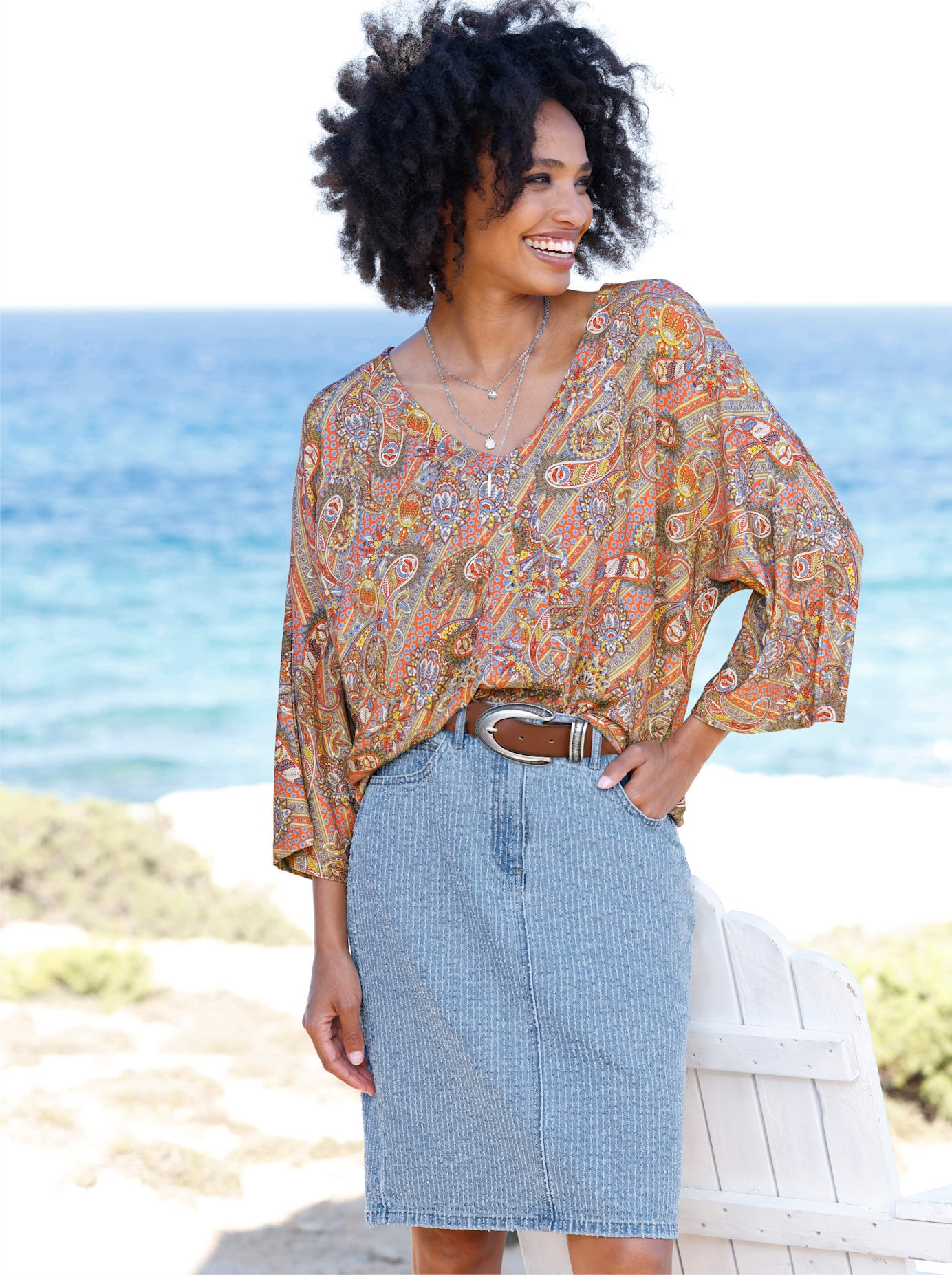 heine Fledermausshirt "Druck-Shirt", 1 Stk. günstig online kaufen