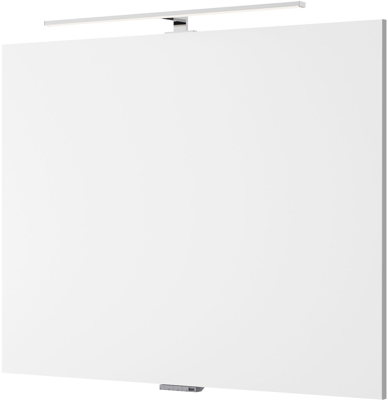Saphir Badmöbel-Set »Serie 4035 2-teilig, Keramikwaschtisch mit LED-Spiegel, 90 cm breit«, (Set), Badezimmer-Set inkl. Türdämpfer, 2 Schubladen, Waschplatz