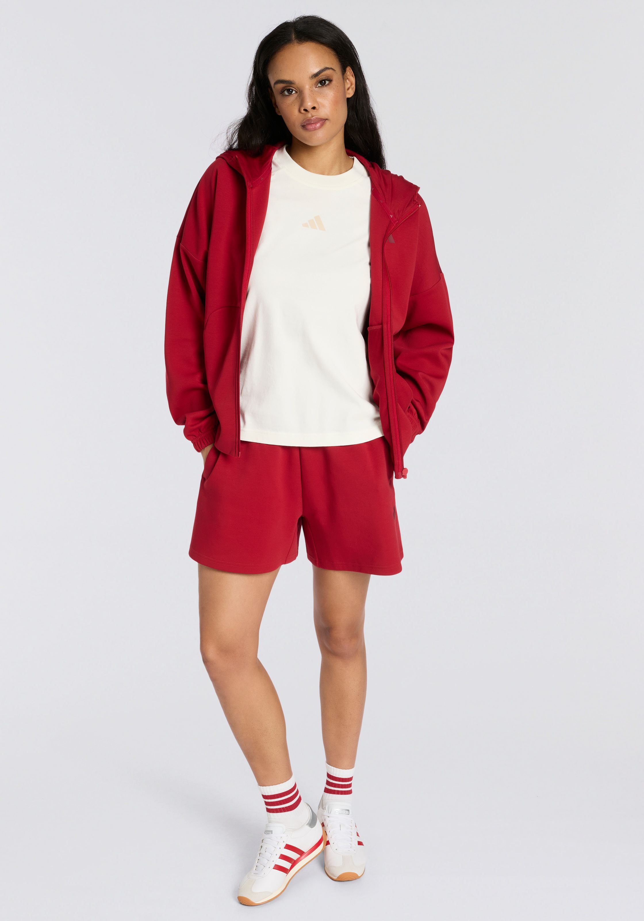 adidas Sportswear Kapuzensweatshirt »FUTURE ICONS SMALL LOGO FULL-ZIP«, mit Reißverschluss
