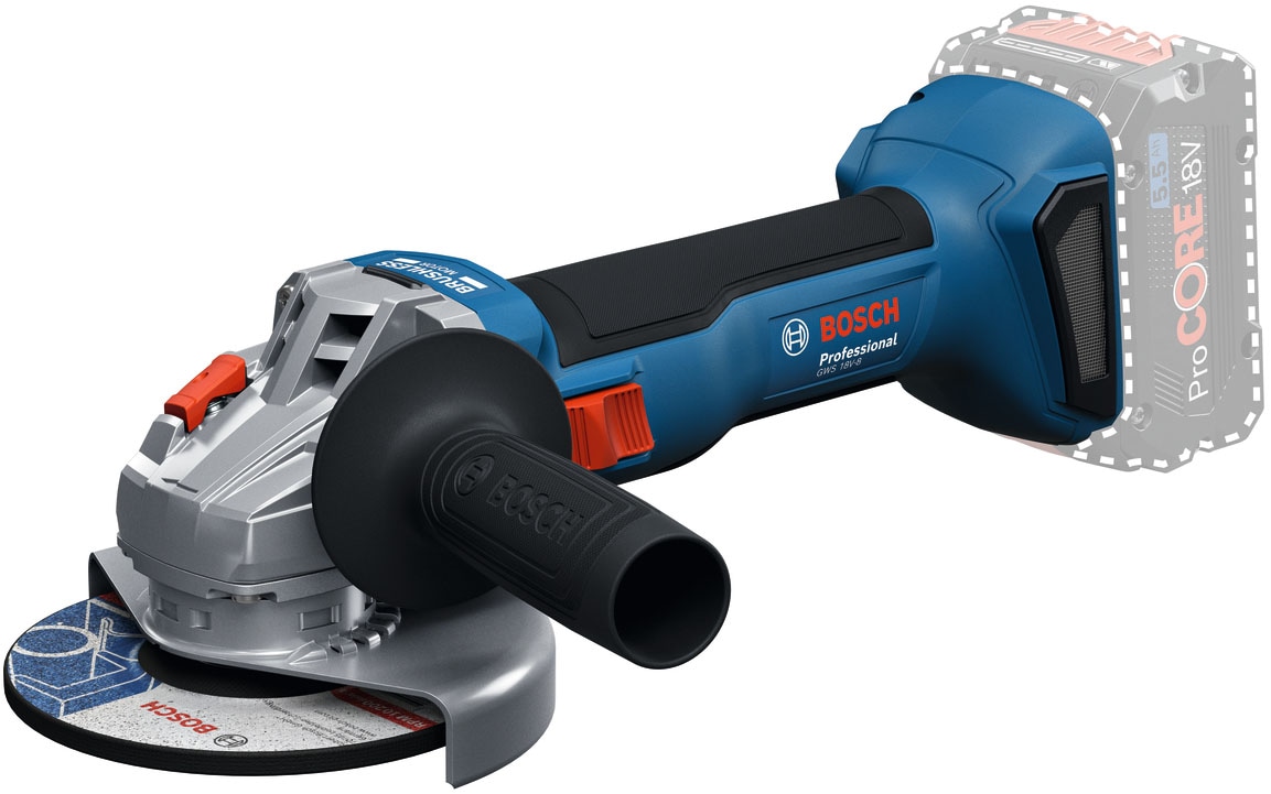 Bosch Professional Akku-Winkelschleifer »»GWS 18V-8««, Inkl. 2x Akku GBA 18V 5,0Ah, in L-BOXX 136
