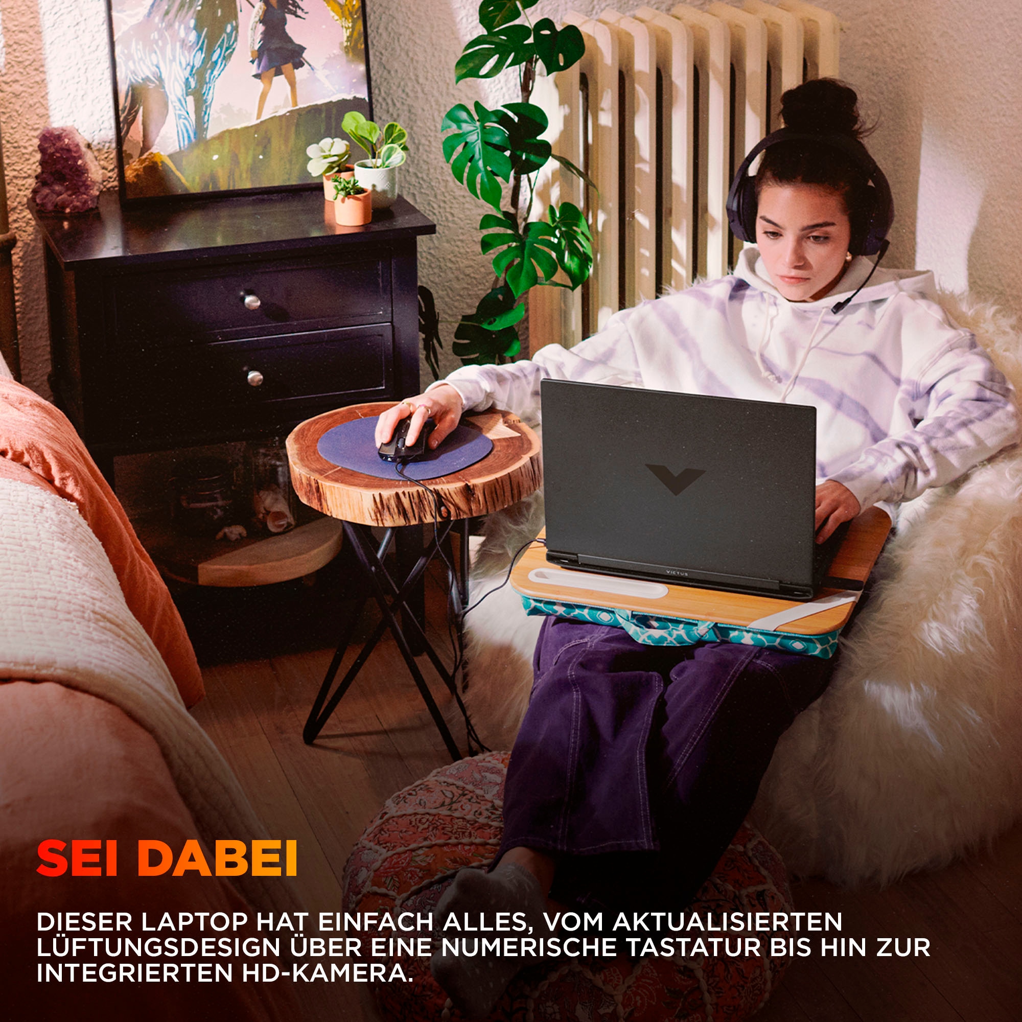 HP Gaming-Notebook »Victus 15-fb3073ng«, 39,6 cm, / 15,6 Zoll, AMD, Ryzen™ AI 7, GeForce RTX 5060, 1000 GB SSD