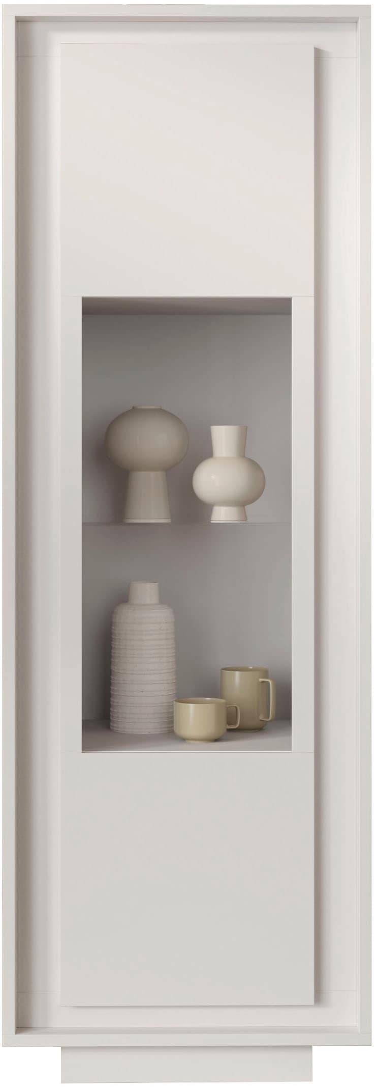 Home affaire Vitrine "Sky, B/H 67/197 cm, Vitrinenschrank/Standvitrine/Glasvitrine, 1 Tür" Softclosing, Korpus & Front 22 mm stark, Rahmen-Optik