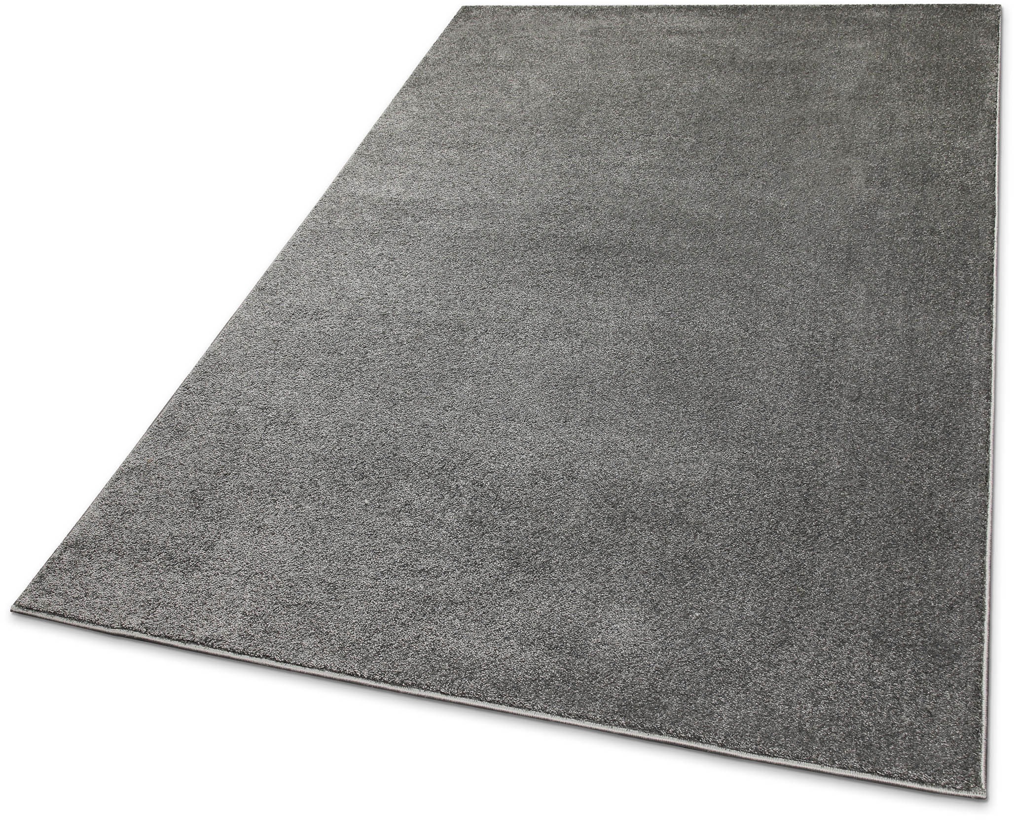 my home Teppich »Lisbea«, rechteckig, 17 mm Höhe, moderner dichter weicher Kurzflorteppich, Wohnzimmer, Schlafzimmer