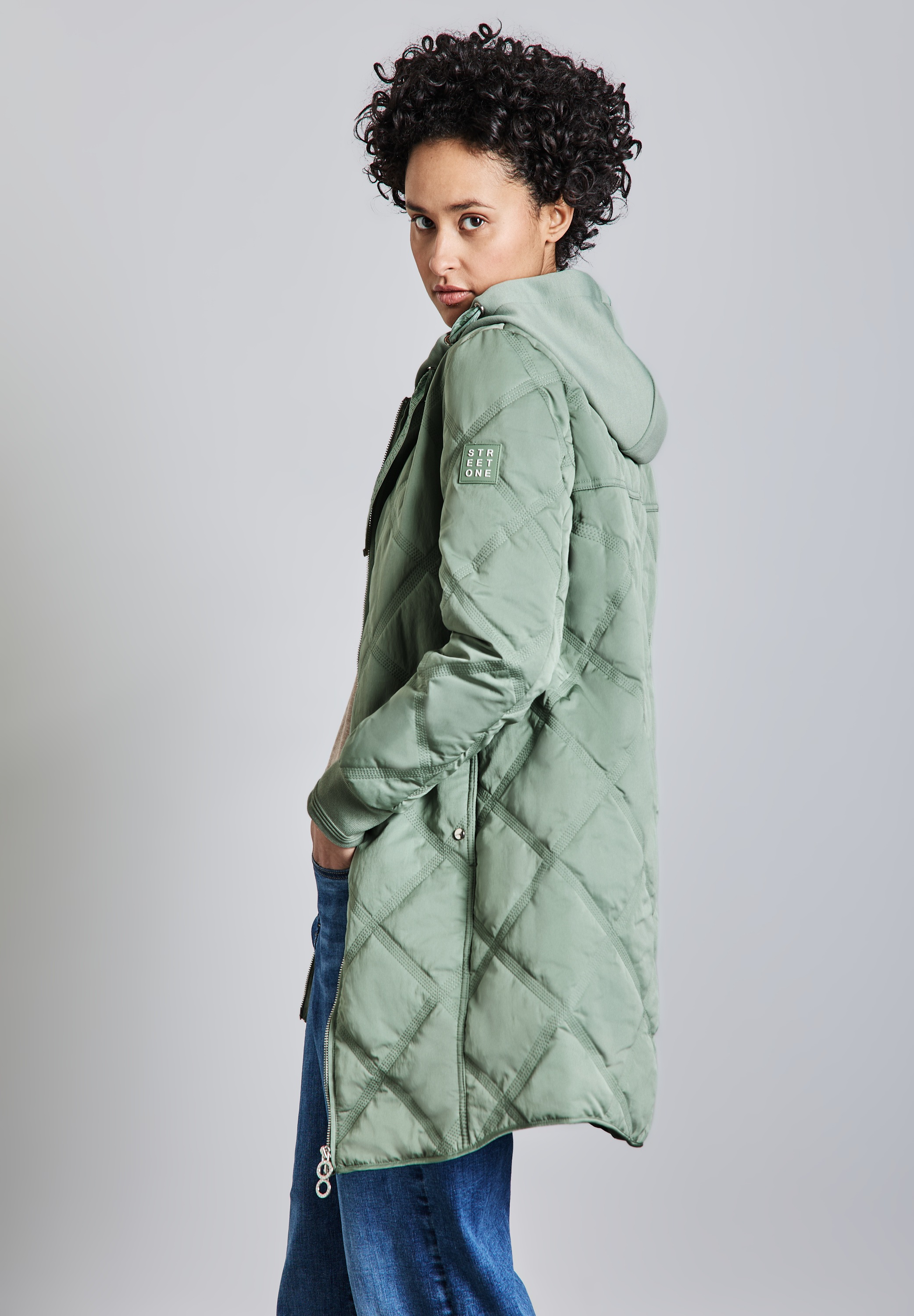 STREET ONE Steppjacke, mit Kapuze, mit Steppmuster günstig online kaufen