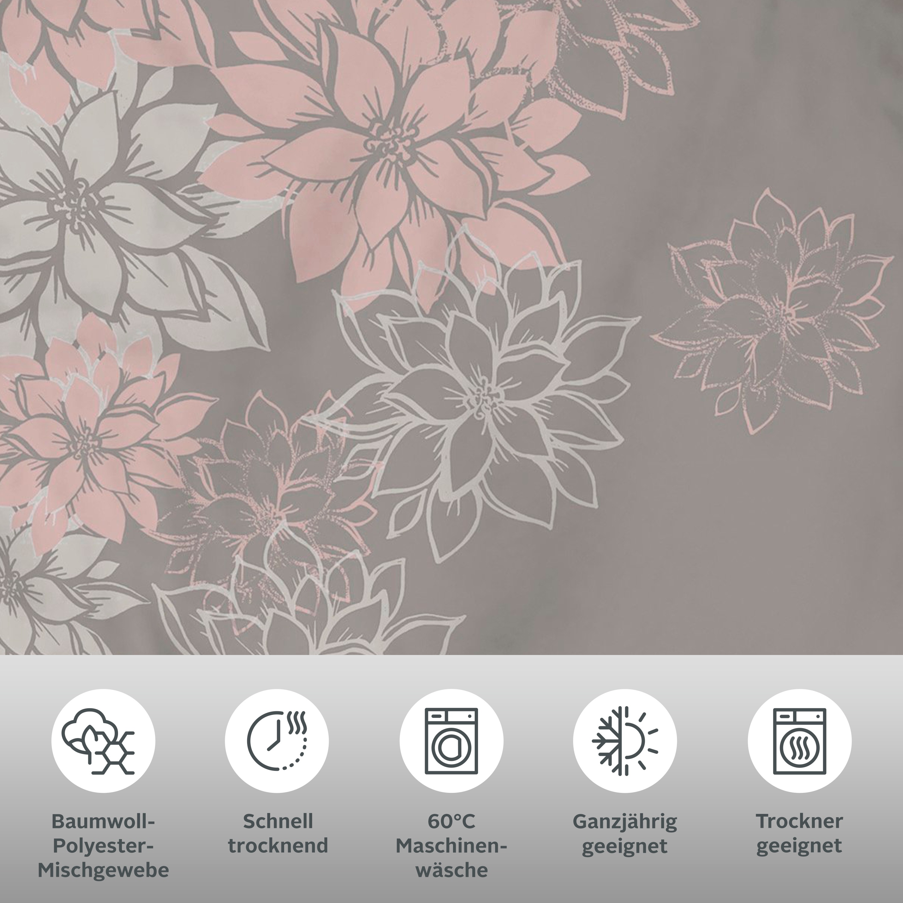 Thumbnail - OTTO home Bettwäsche "Susan in Gr. 135x200 oder 155x220 cm" 2 Stk. in verschiedenen Qualitäten, romantische Bettwäsche m...