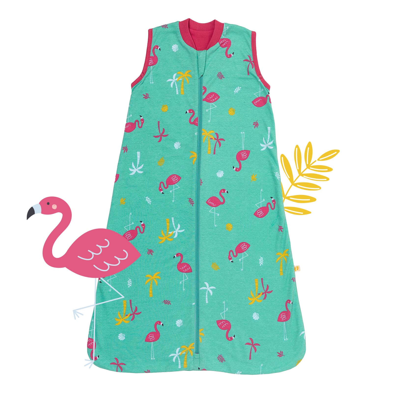 SCHLUMMERSACK Babyschlafsack "Schlafsack ohne Füßen 1.0 Tog", L: 90cm, pink, Schlafsäcke