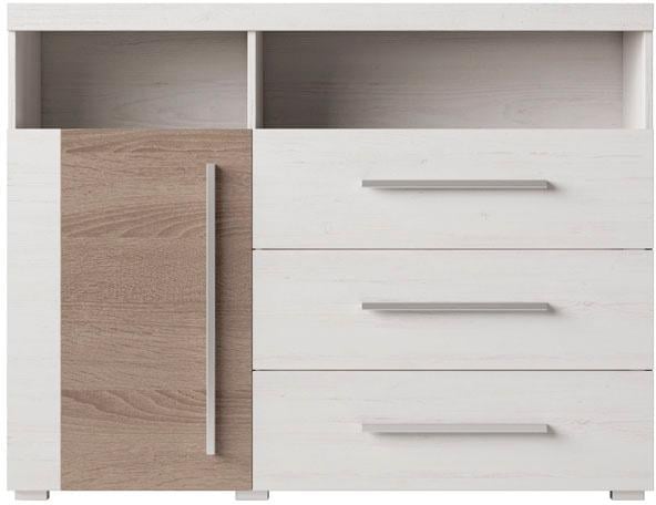 INOSIGN Sideboard »Roger,Breite 120cm, moderne Anrichte mit 3 Schubladen«, Kommode mit viel Stauraum, Masse 120x92x38,5 (B/H/T)