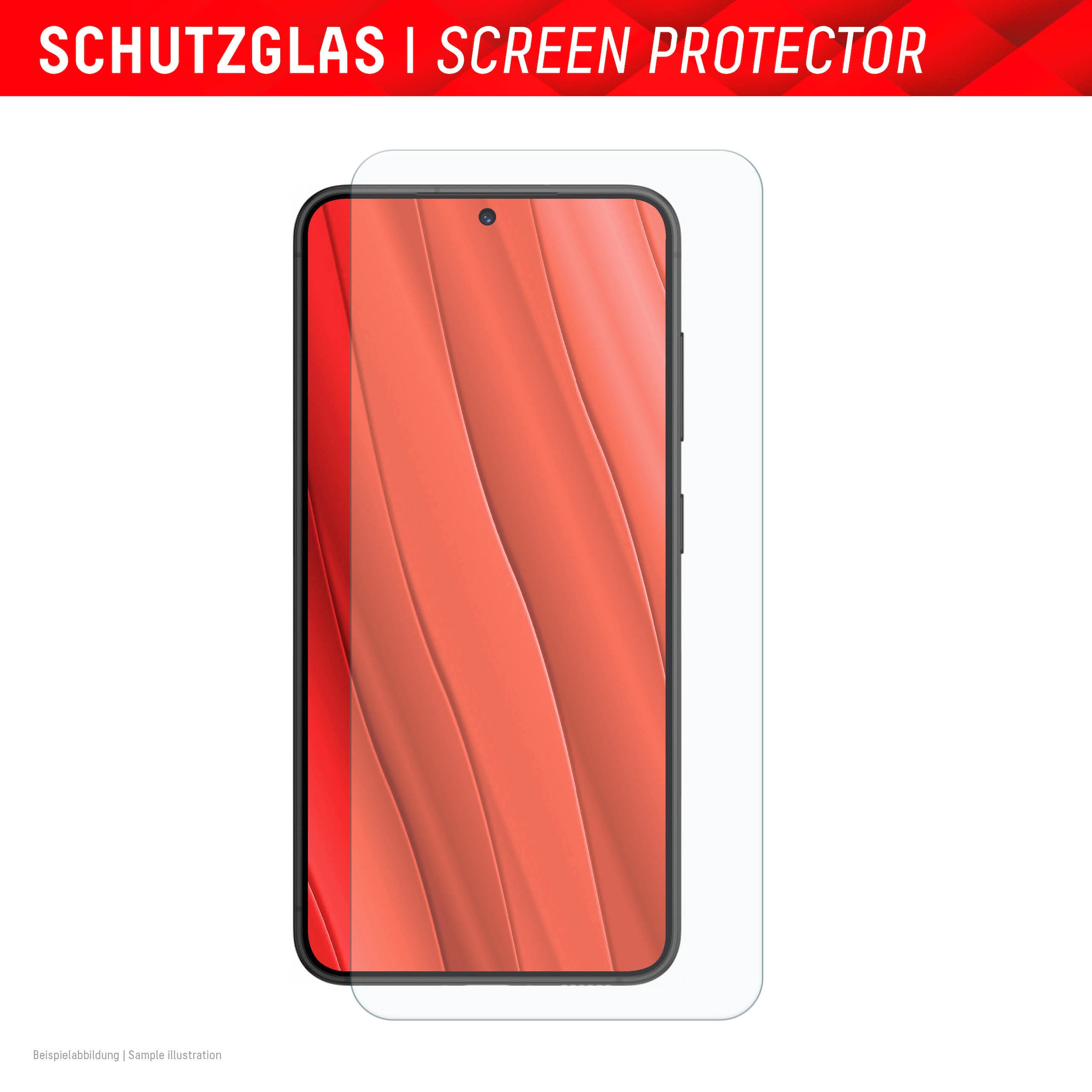 Displex Displayschutzglas »Smart Glass«, für Samsung Galaxy S24-Samsung Galaxy S25, Displayschutzfolie Displayschutz kratzer-resistent 9H unzerbrechlich