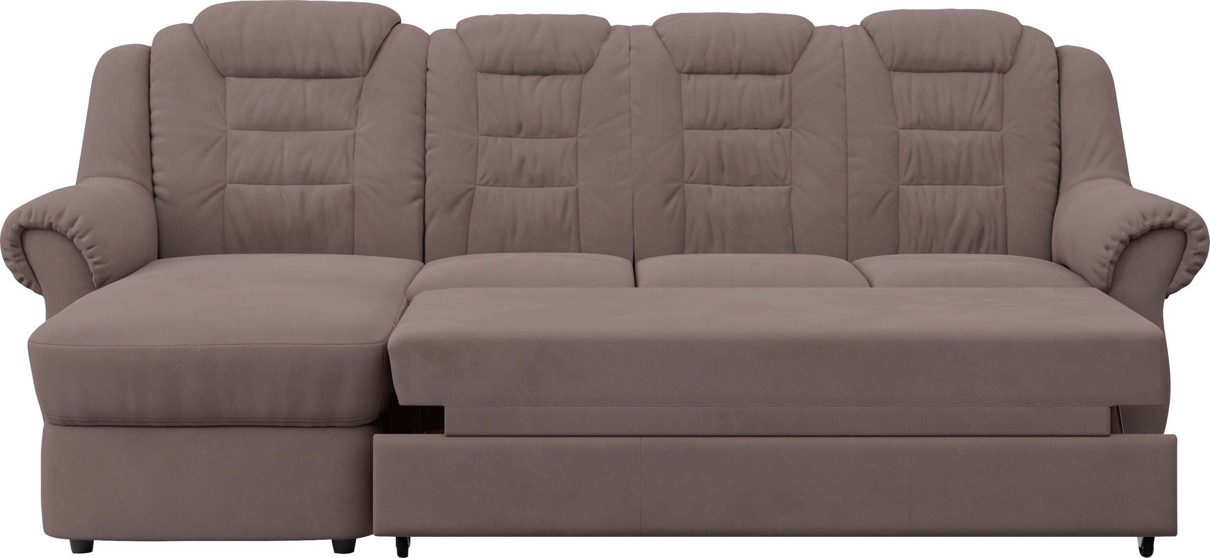 Home affaire Ecksofa »Boston L-Form«, Gemütliches Ecksofa mit hoher Rückenlehne in klassischem Design