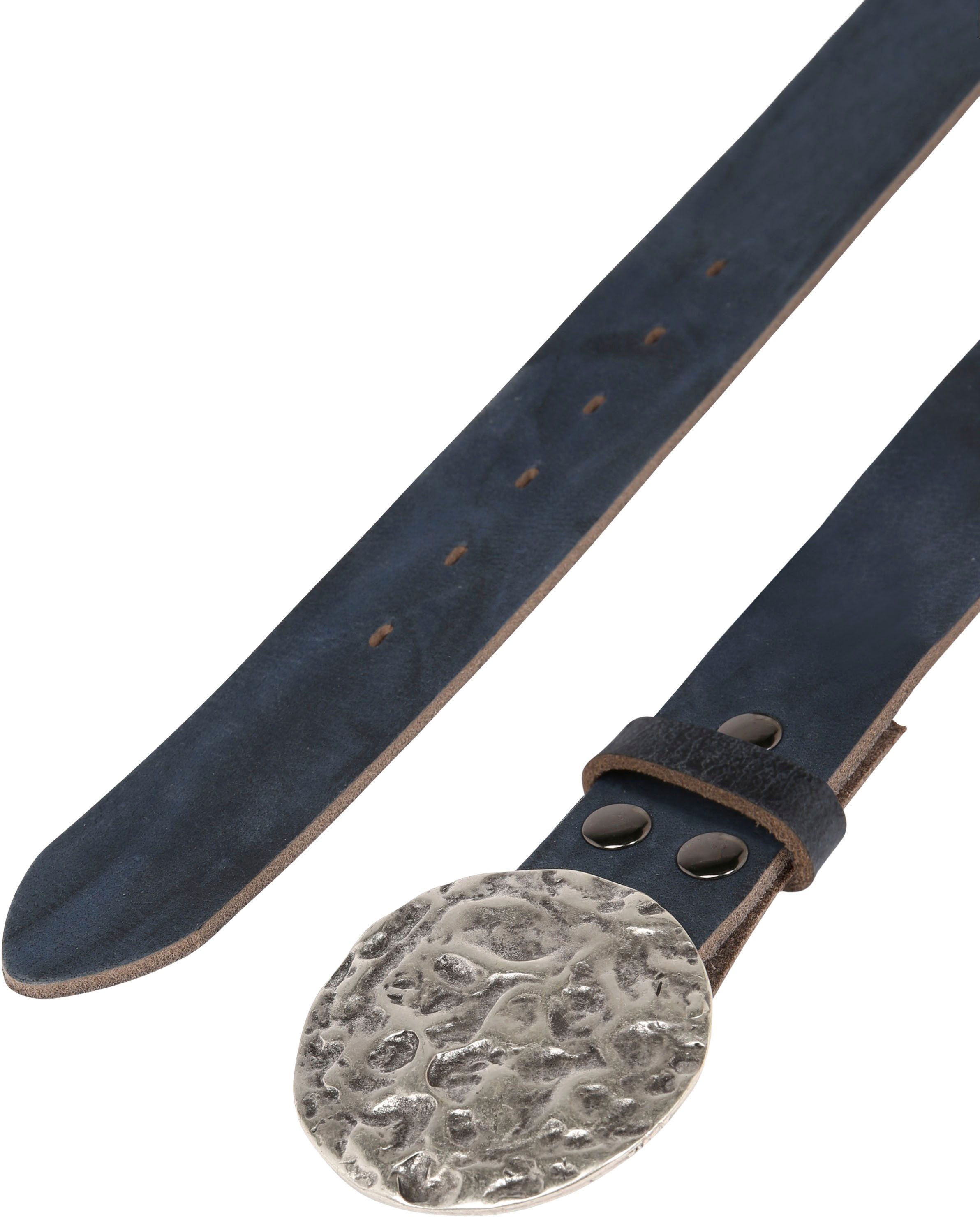 Rettungsring Gürtel Ledergürtel mit gehämmerter Schließe im Used-Look günstig online kaufen