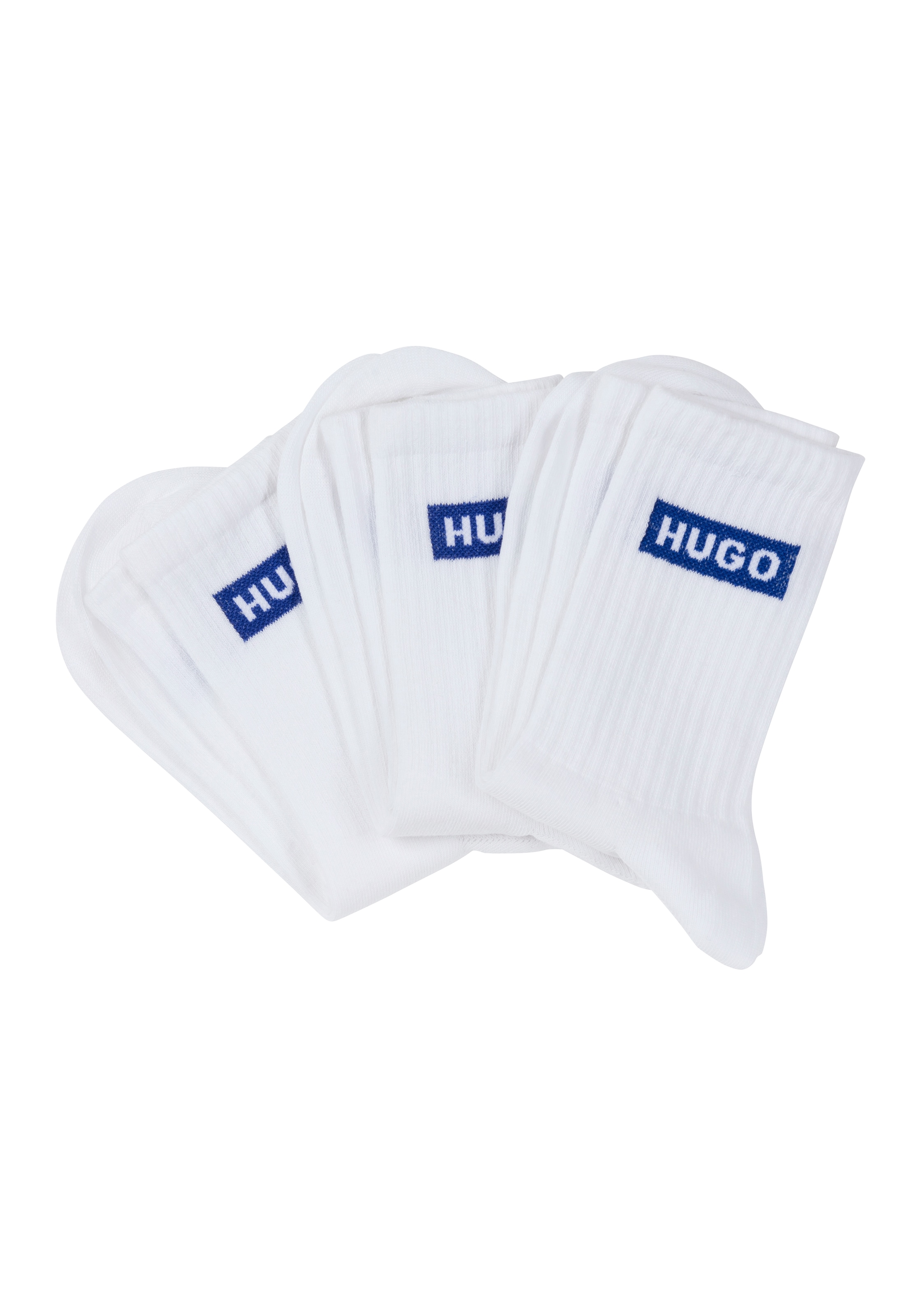 HUGO Blue Freizeitsocken »3P QS BLUE LOGO CC W« ...