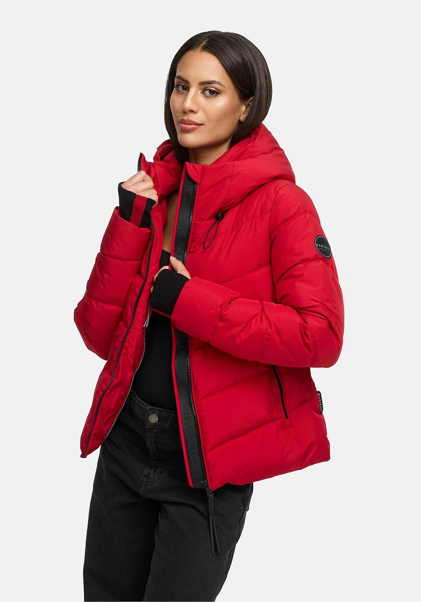 Marikoo Winterjacke "Yukanii" Kurze Winterjacke mit langen Bündchen und Dau günstig online kaufen