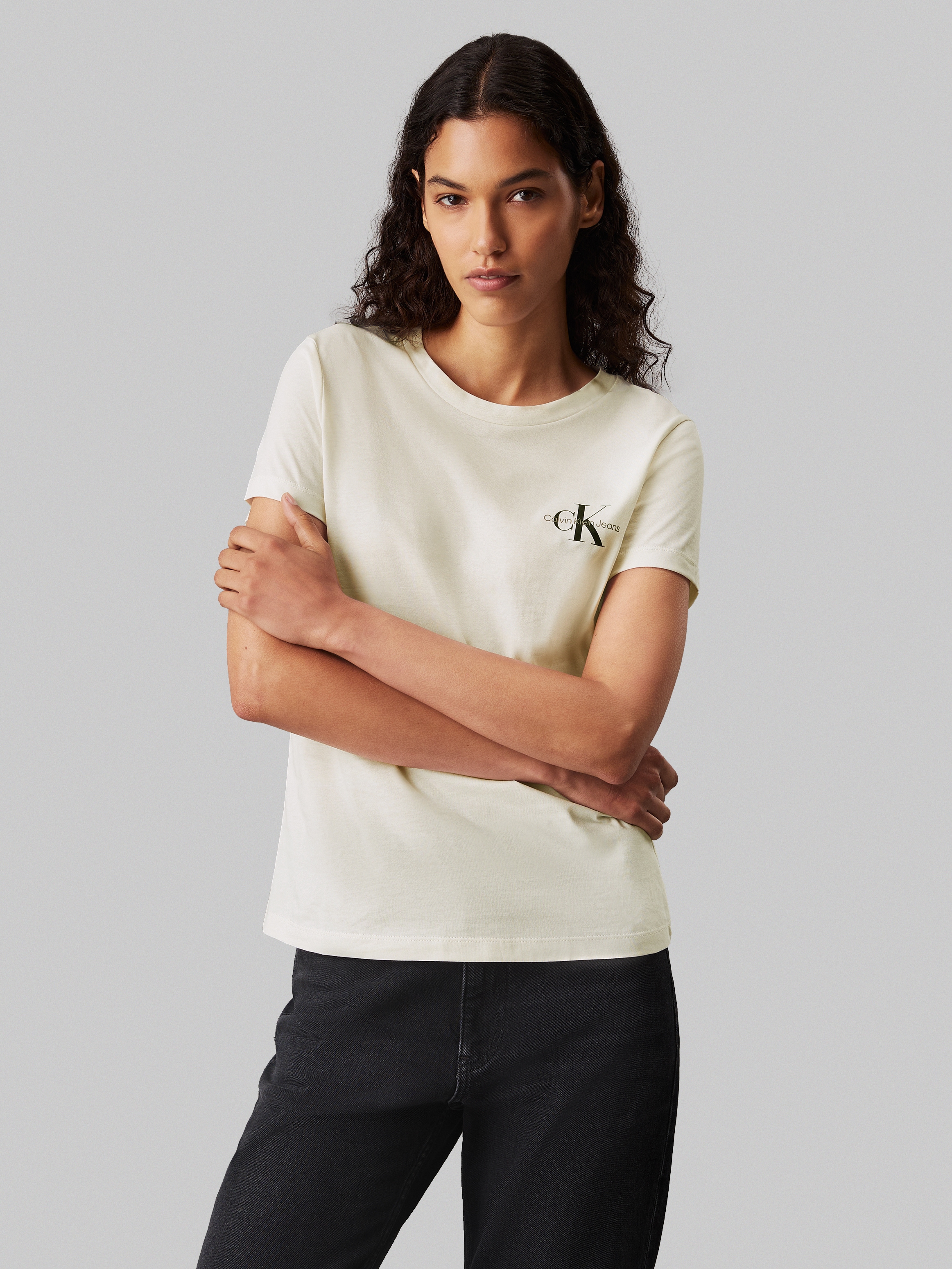 Calvin Klein Jeans Rundhalsshirt "2-PACK MONOLOGO SLIM TEE", mit Calvin Kle günstig online kaufen