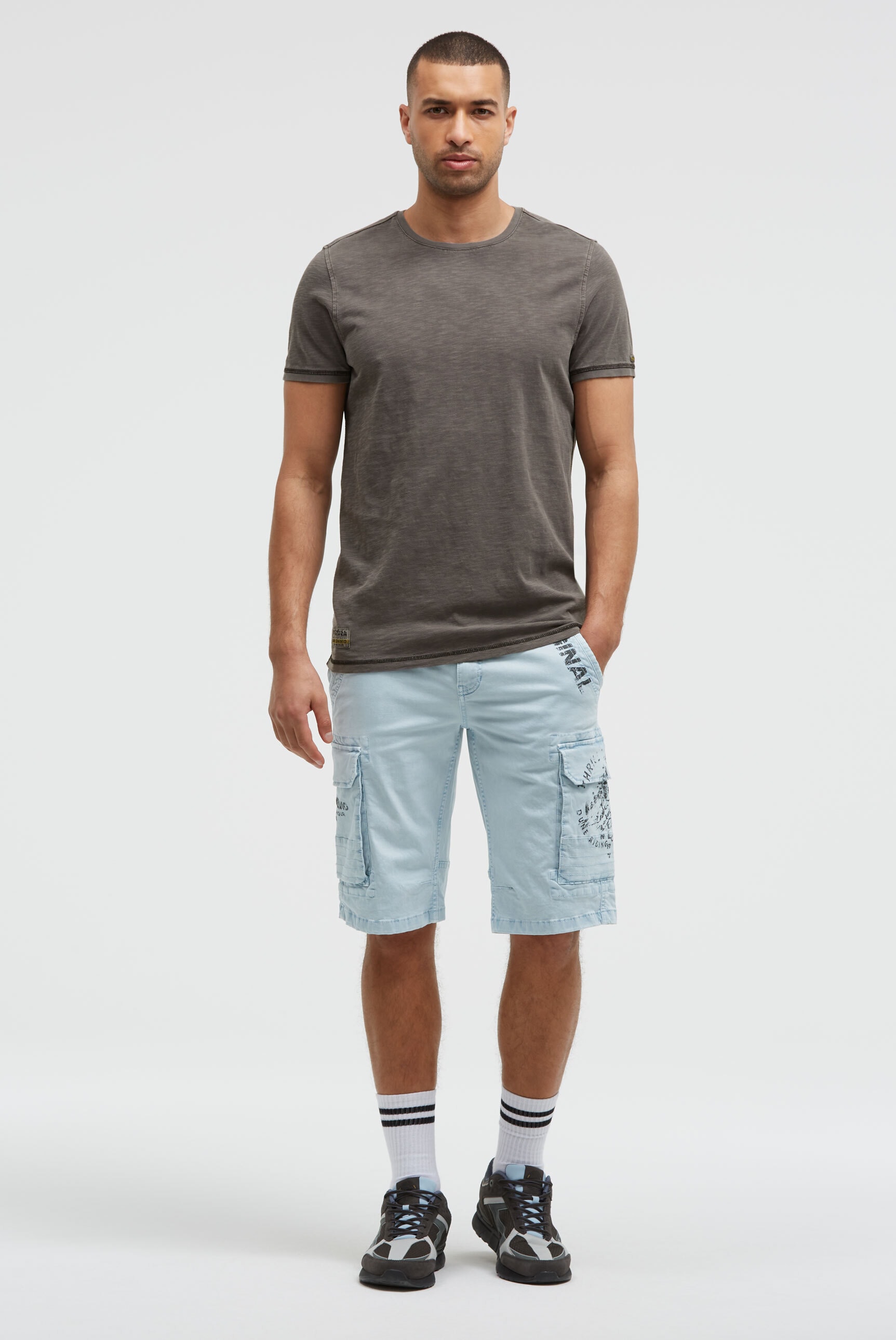 CAMP DAVID Shorts  mit Bindeband innen am Bund