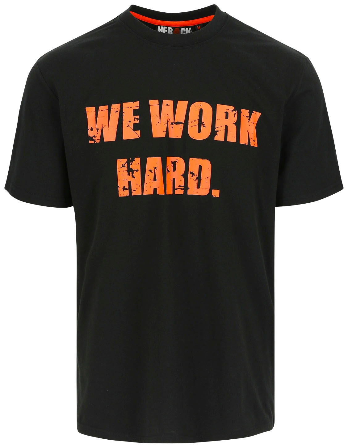 Herock T-Shirt »Anubis«, Kurze Ärmeln, Aufdruck: - online BAUR 2 We Work Hard, Kragen Farben in | kaufen Rippstrick