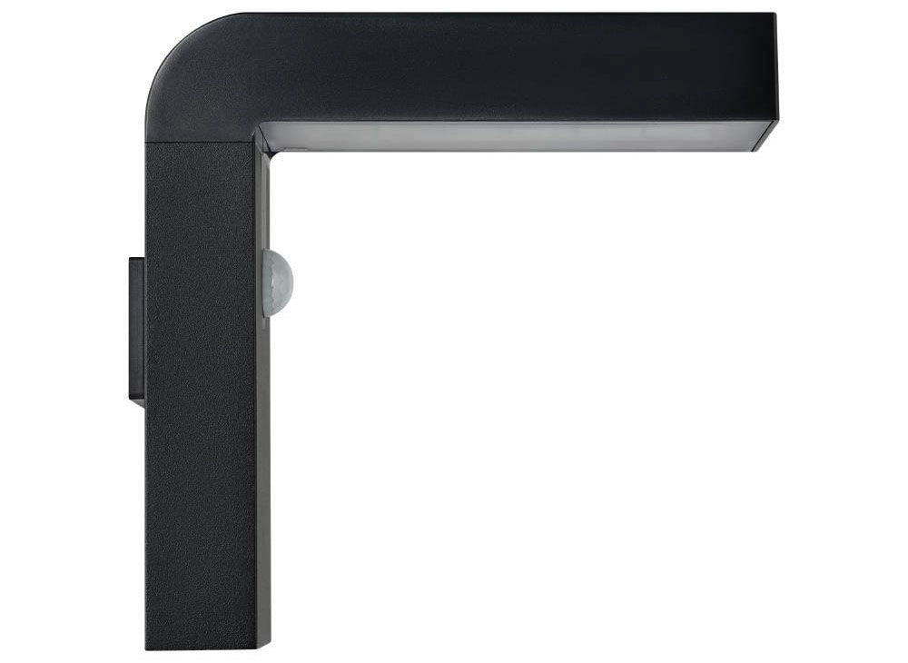 EGLO Wandleuchte »BARACCONI«, 18 flammig, Leuchtmittel LED-Modul | LED wechselbar, Solarlampe mit Bewegungsmelder, Dämmerungssensor, solar, schwarz, IP44