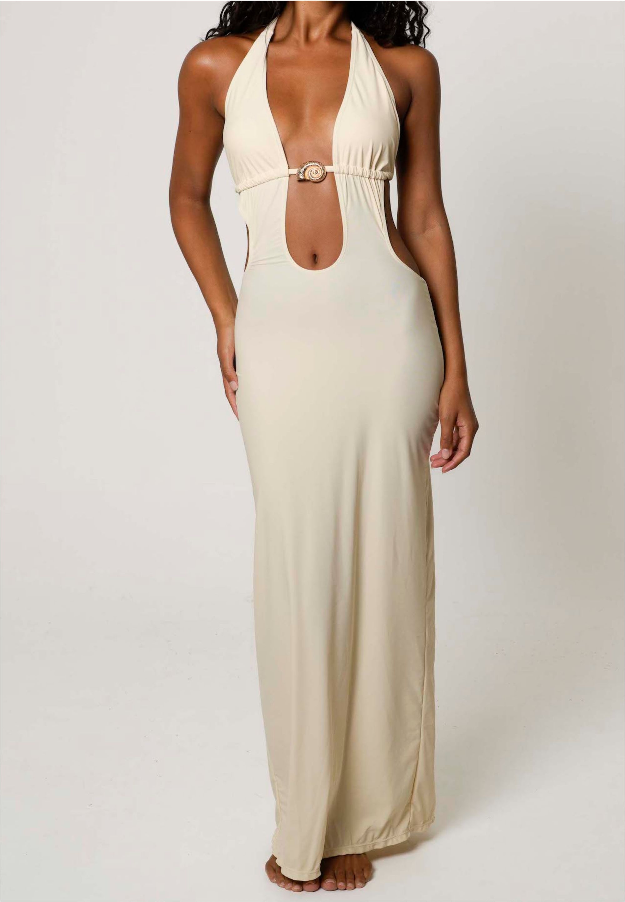 Moda Minx Jerseykleid »Nautilus Shell Long Dress«, (1 tlg.), mit tollem Muschel-Element