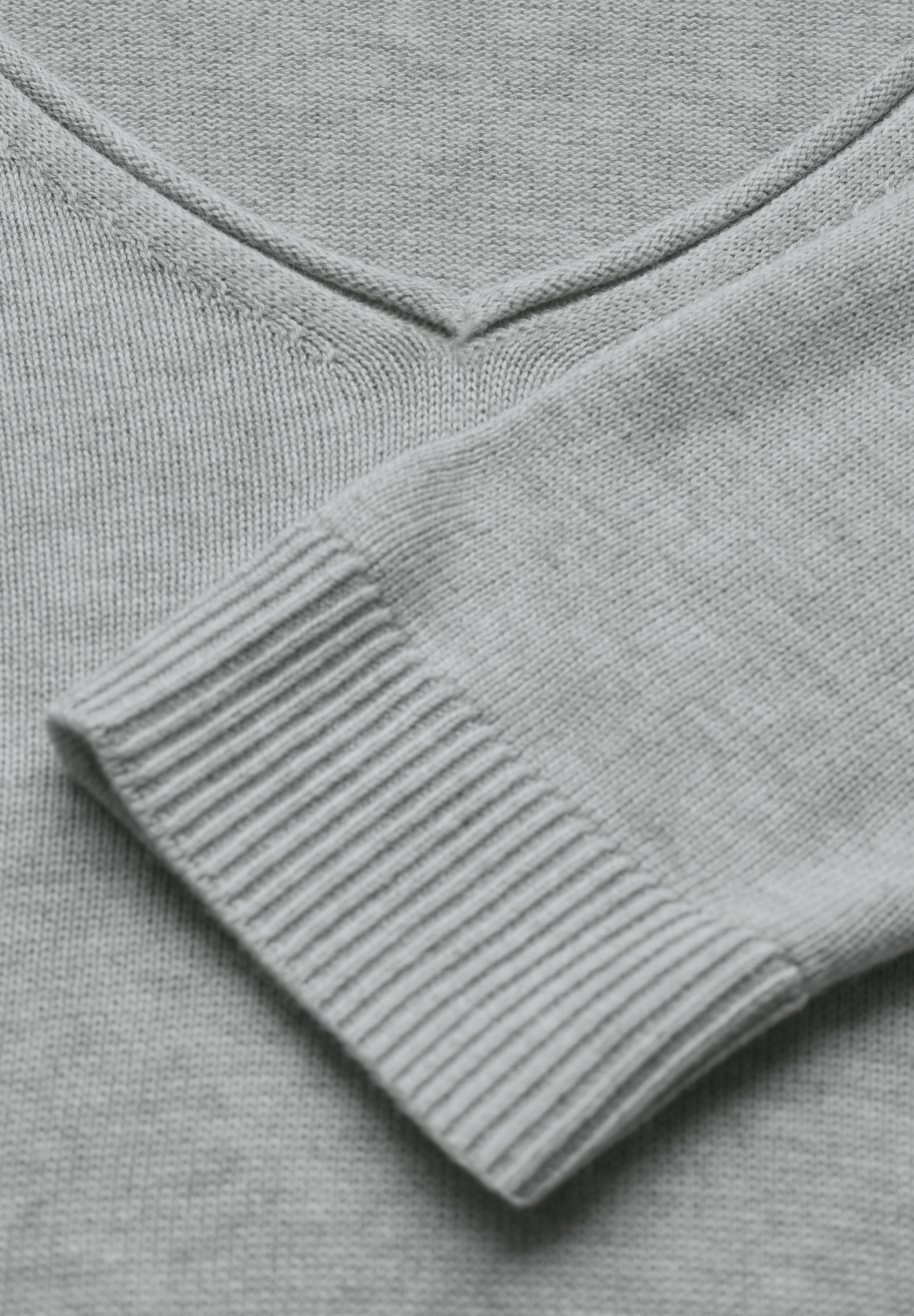 STREET ONE Strickpullover, mit V-Ausschnitt
