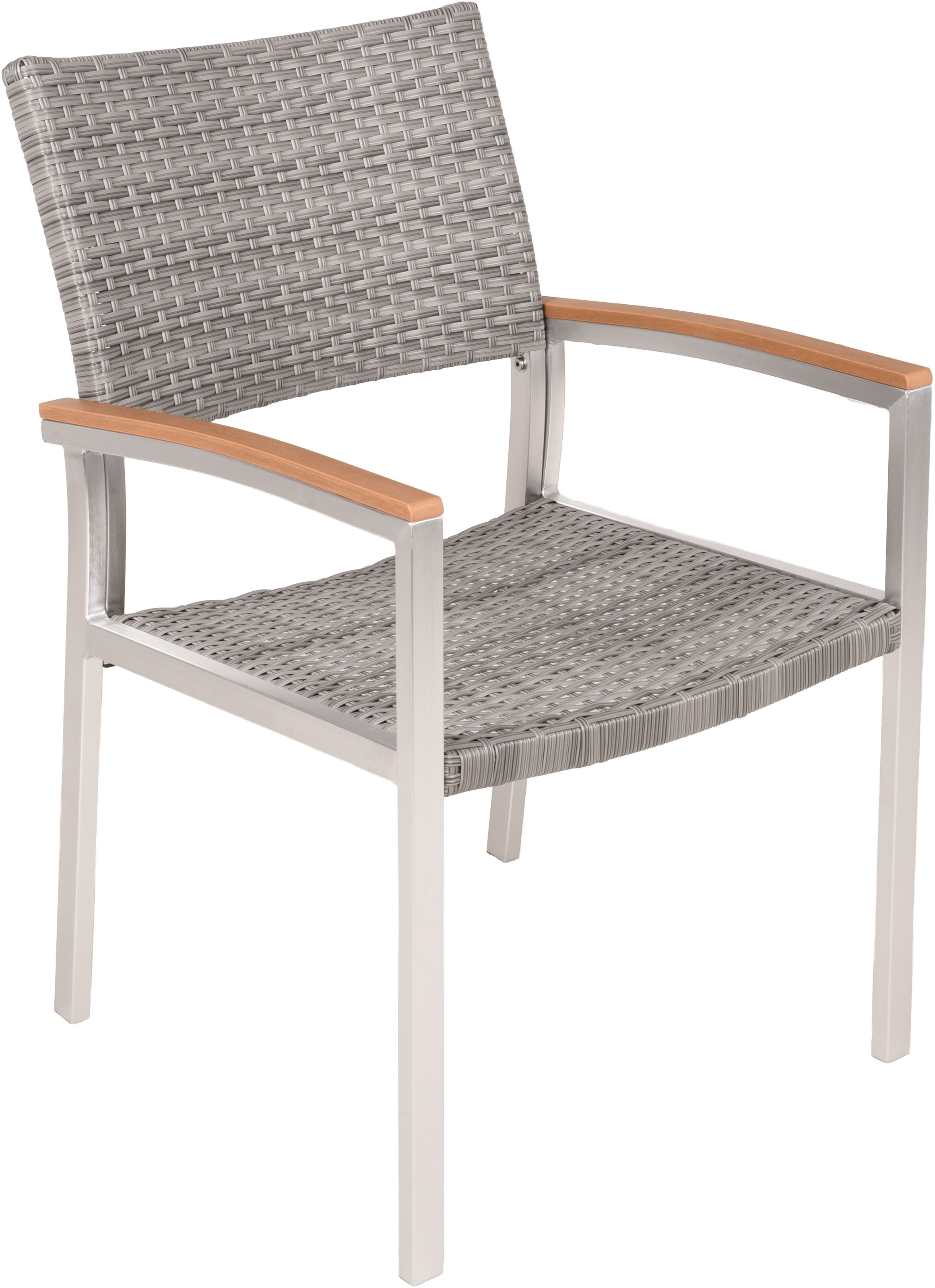 Garden Pleasure Stapelstuhl »LIVORNO« (Set) 2 Stk.Armlehne aus Non-Wood