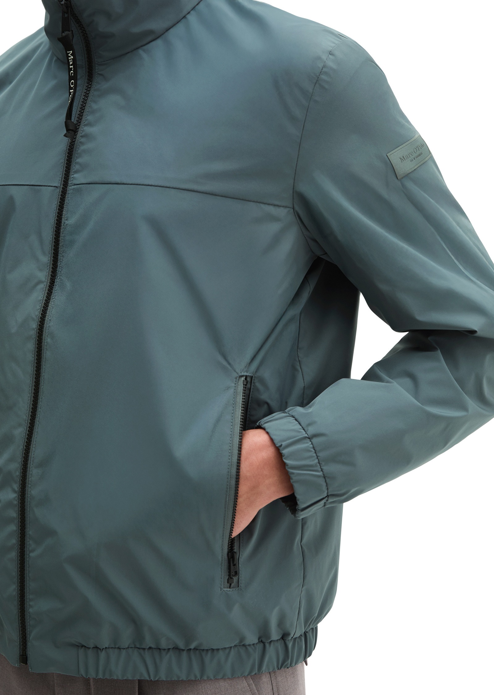Marc O'Polo Outdoorjacke »aus recyceltem Polyester« ohne Kapuze