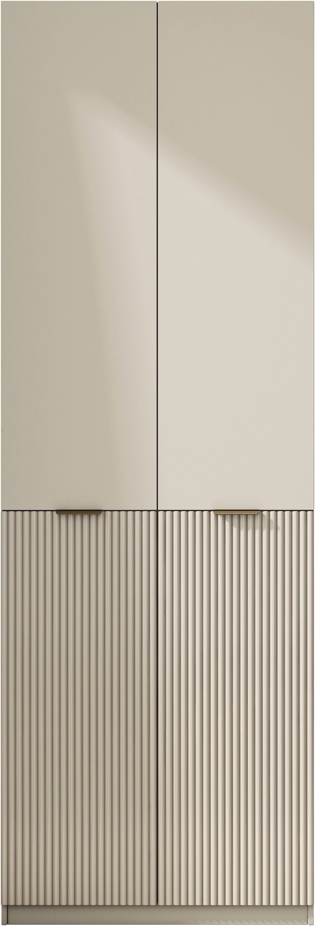 OTTO home Kleiderschrank »Jorella Schlafzimmerschrank Garderobe« eleganter Schlafzimmerschrank Rillendesign Trend Breite 82cm