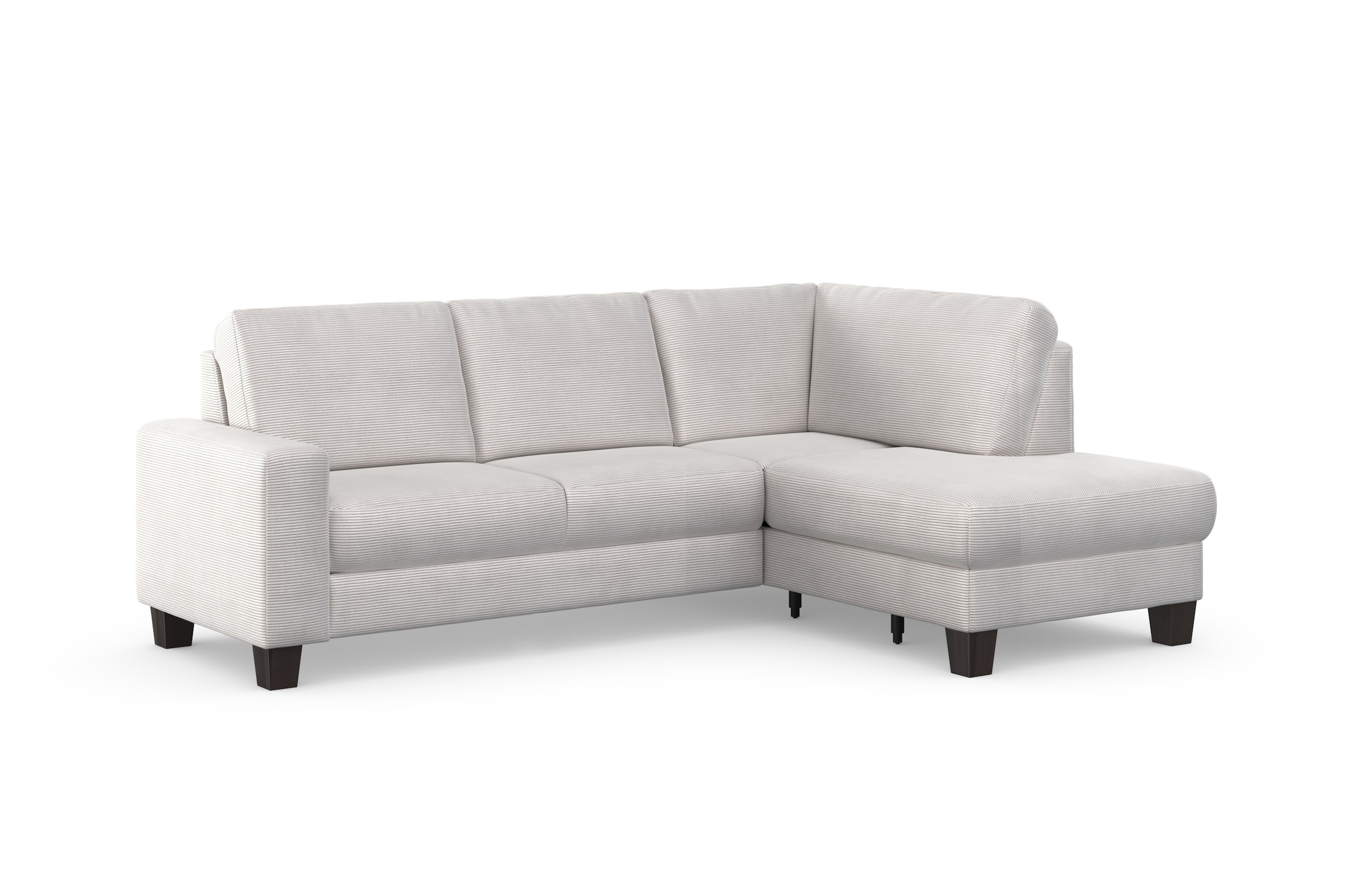 Home affaire Kampinė sofa vasarinė L-Form« su Kojų kėdutė su arba be miegojimo funkcija ir Dėžutė patalynei Cord-Bezug
