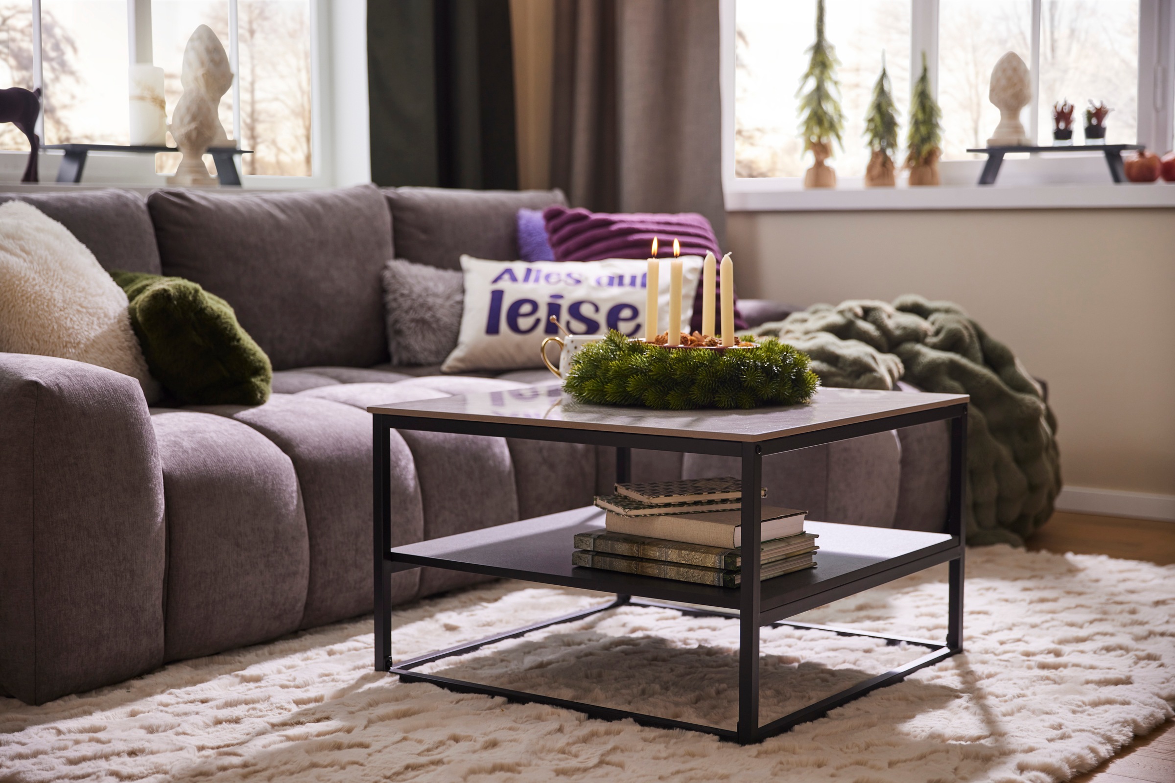 HELA "HUGO" 1 Stk. tlg. Couchtisch; quadratisch; Sintered Stone; Ablagebode günstig online kaufen