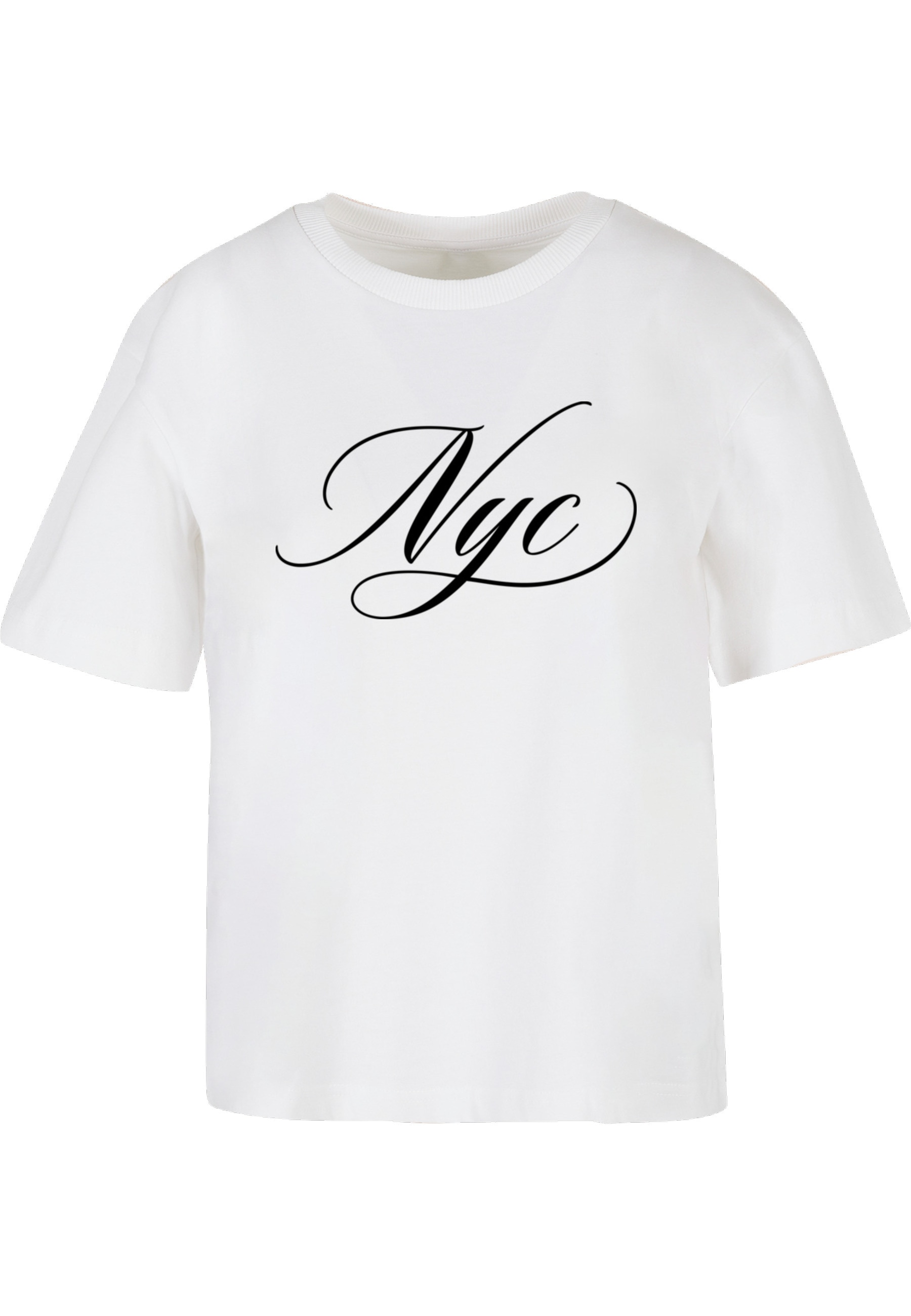 Miss Tee T-Shirt "Miss Tee NYC Calligraphy Letters Tee" 1 Stk.
