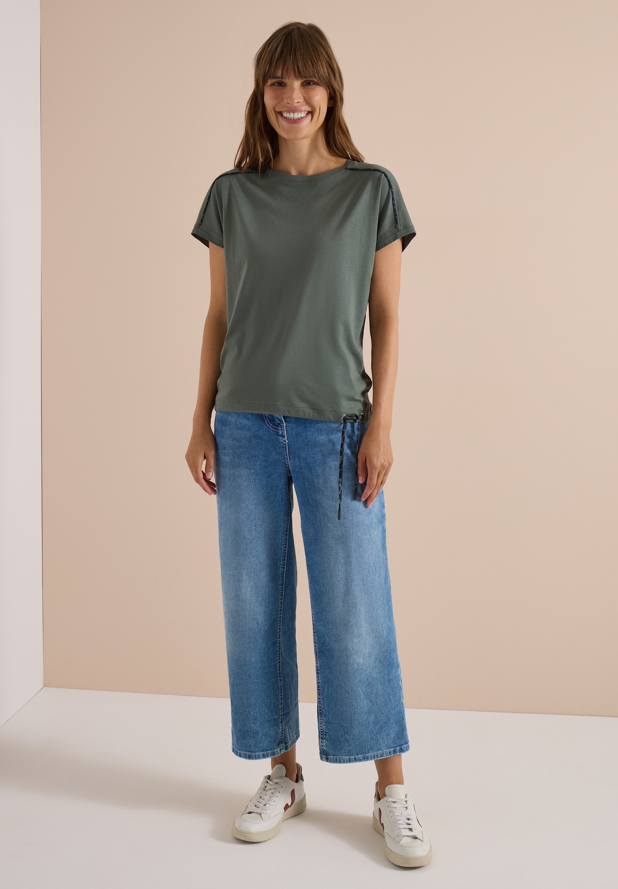 Cecil T-Shirt im soften Baumwoll-Mix