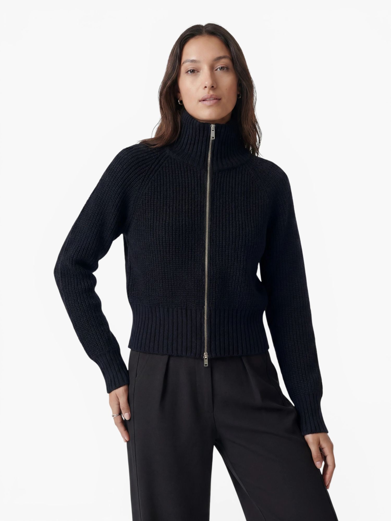 LeGer Strickjacke "Nala, LeGer by Lena Gercke" mit Woll-Anteil, Stehkragen