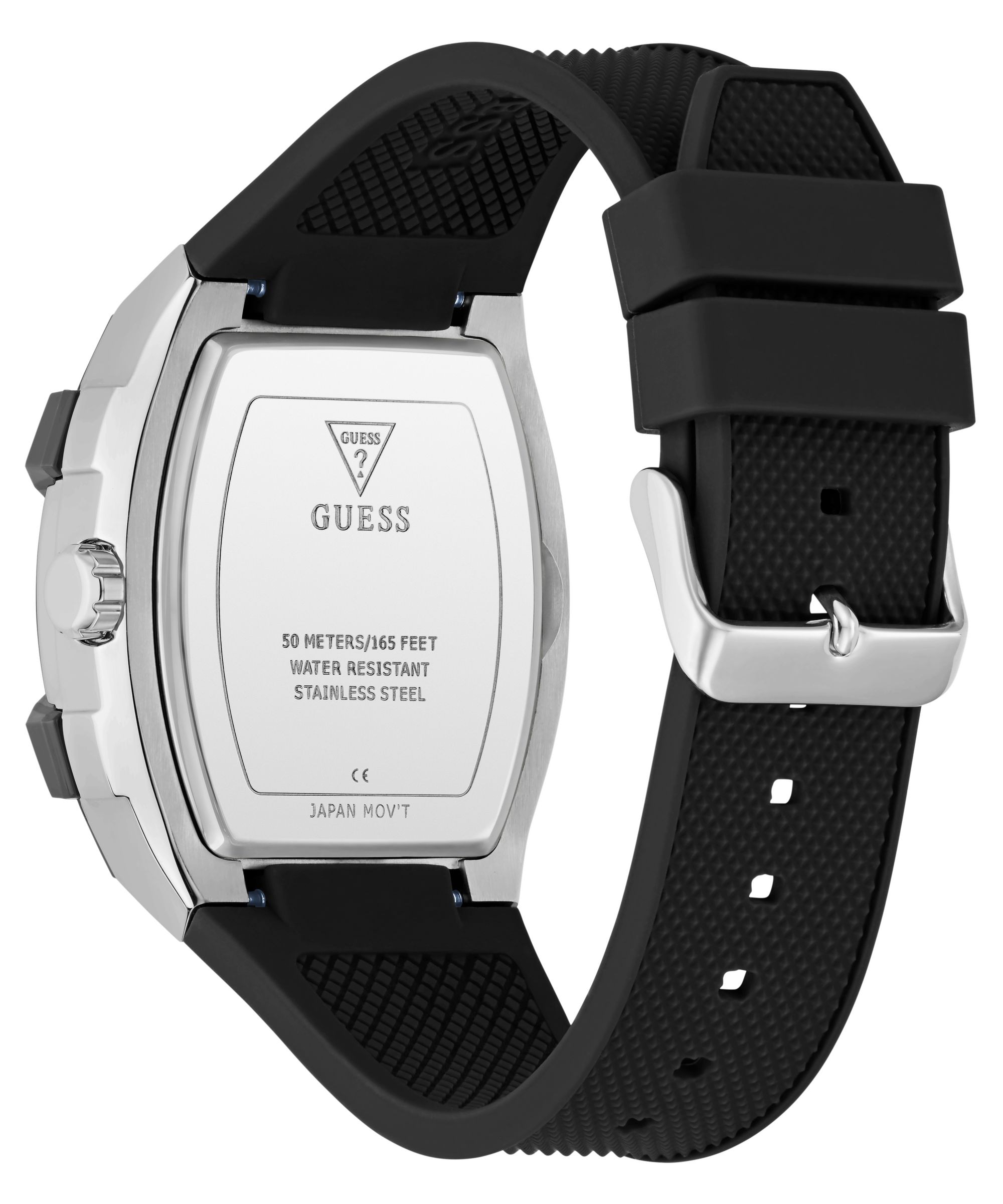 Guess Multifunktionsuhr »PHOENIX« Quarzuhr, Armbanduhr, Herrenuhr, Silikonarmband, analog, Wochentag