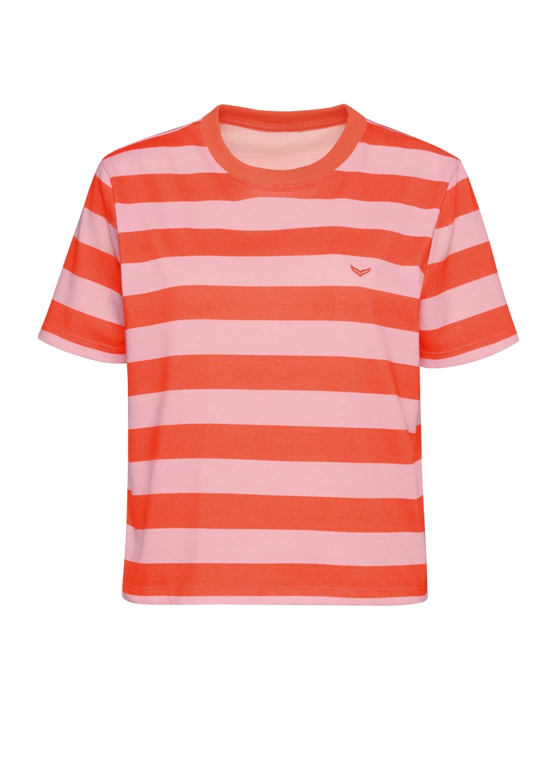 Trigema T-Shirt »TRIGEMA Heavy Oversized Shirt mit Ringelmuster«, (1 tlg.)