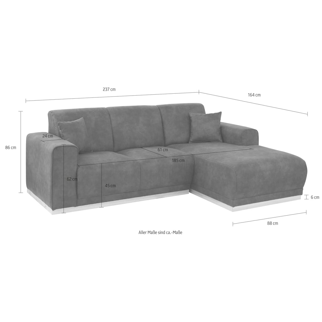 Home affaire Ecksofa »Seeland L-Form«