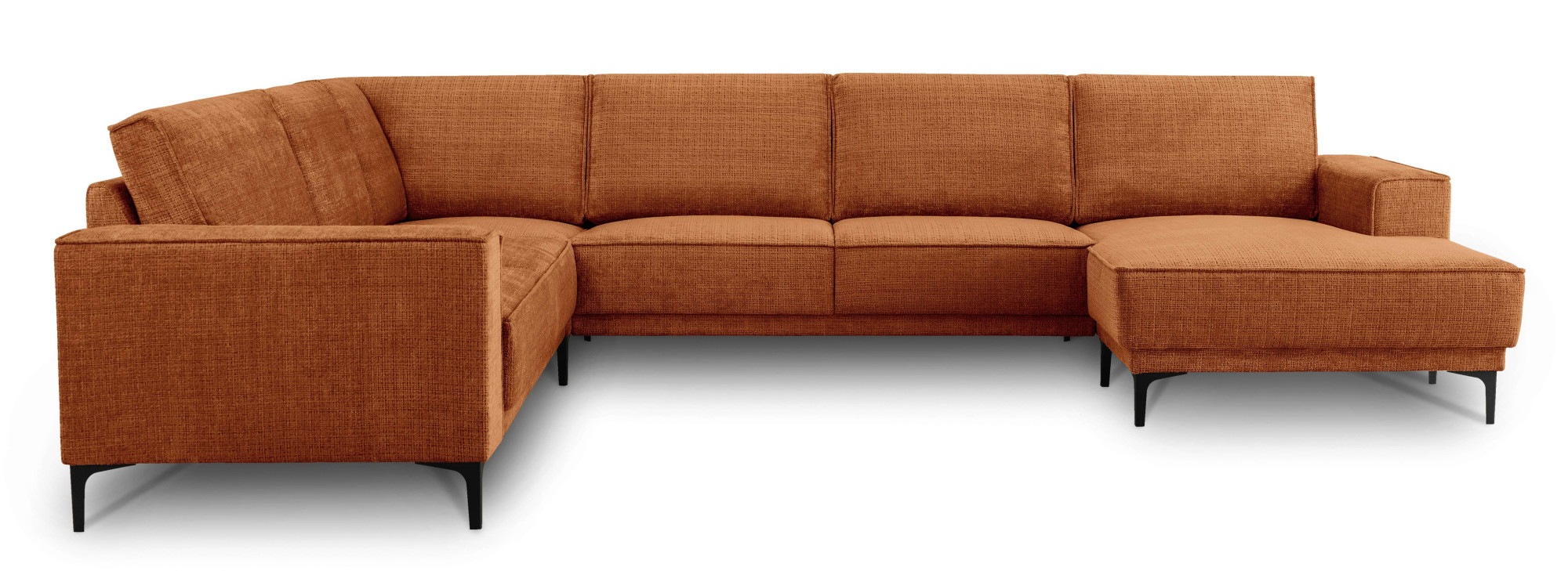 Places of Style Wohnlandschaft "XXL Sofa Oland, Struktur, Flachgewebe, Luxu günstig online kaufen