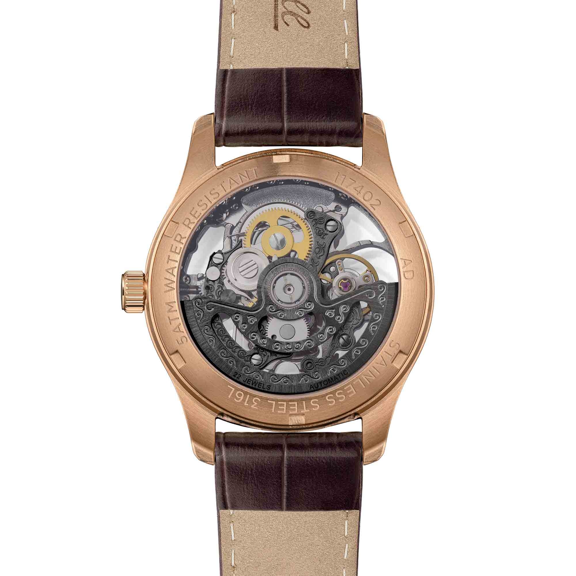 Ingersoll Automatikuhr »The Maverick« Armbanduhr, Herrenuhr, Mechanische Uhr, Lederarmband, analog