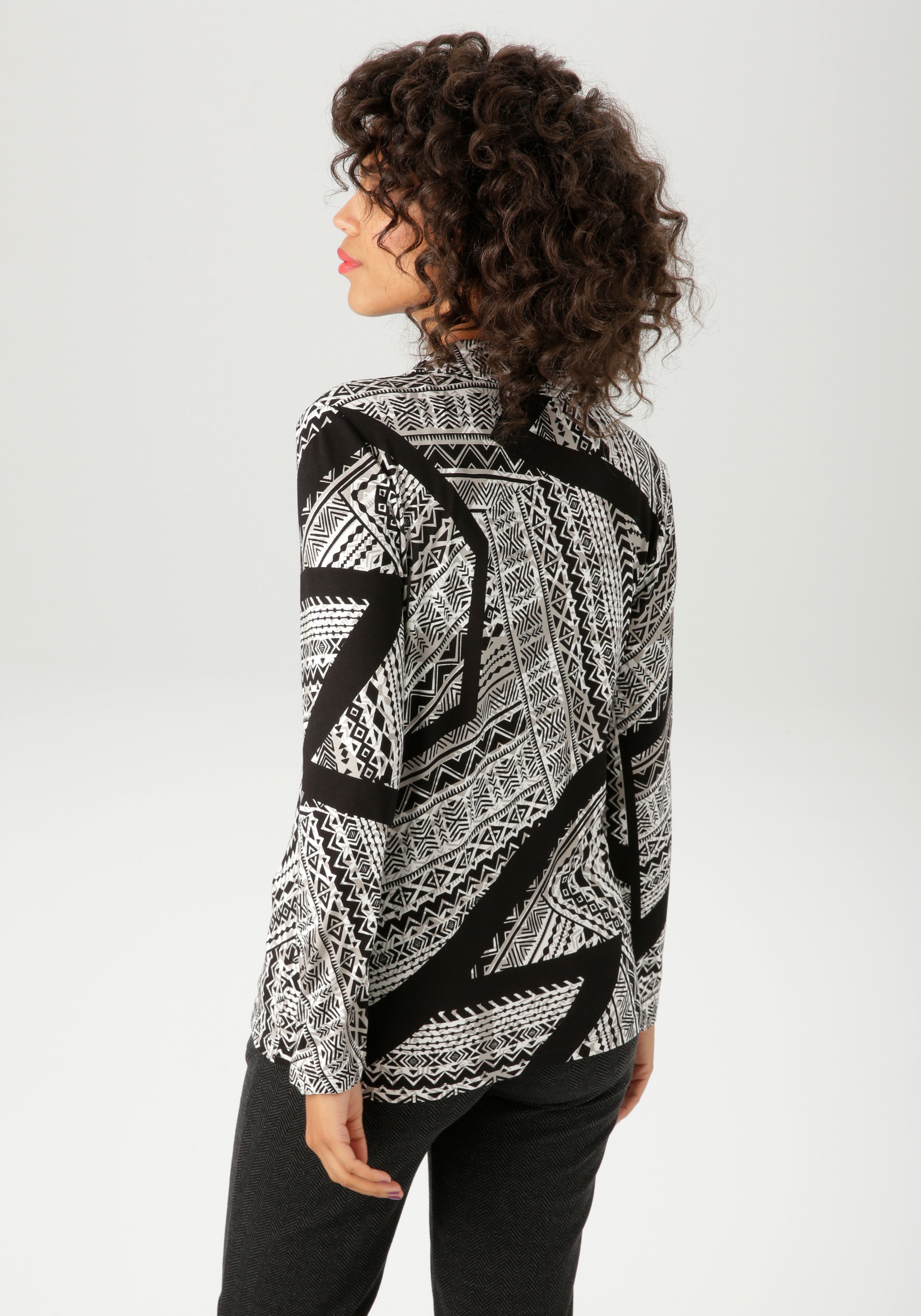 Aniston CASUAL Shirtbluse mit grafischem Mustermix - jedes Teil ein Unikat günstig online kaufen