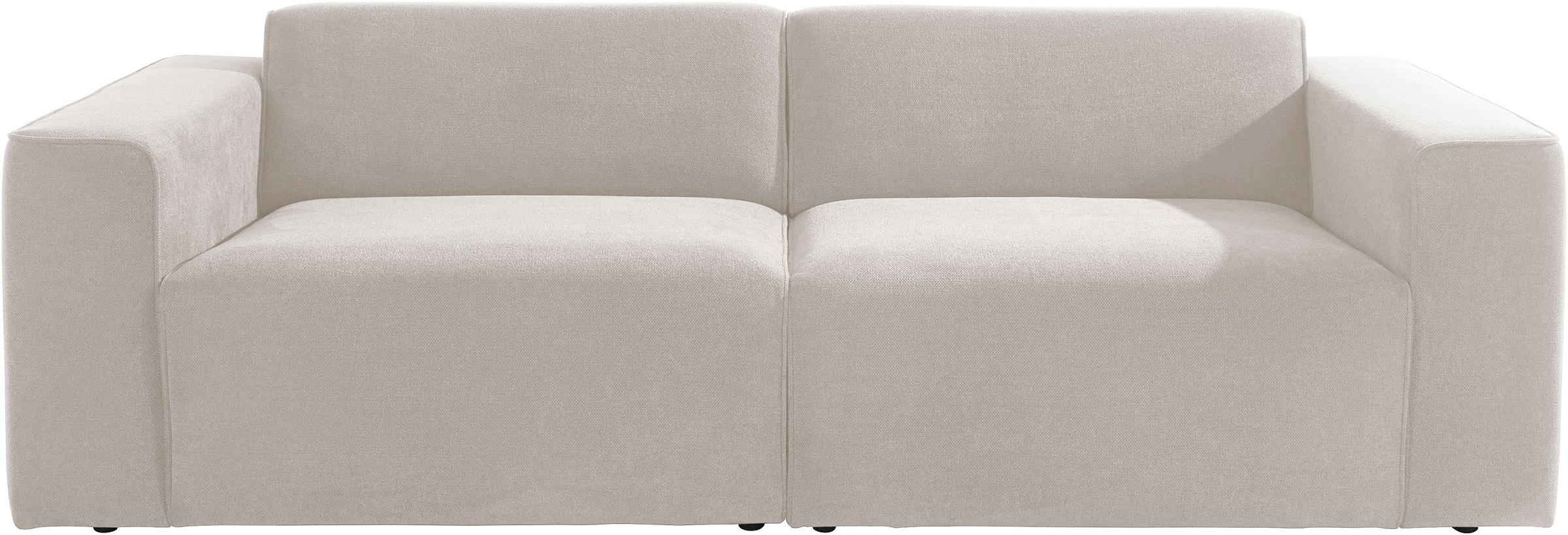 andas 3-Sitzer "Noord mit Kedernaht, Breite 232 cm", Cord, Struktur, Websto günstig online kaufen