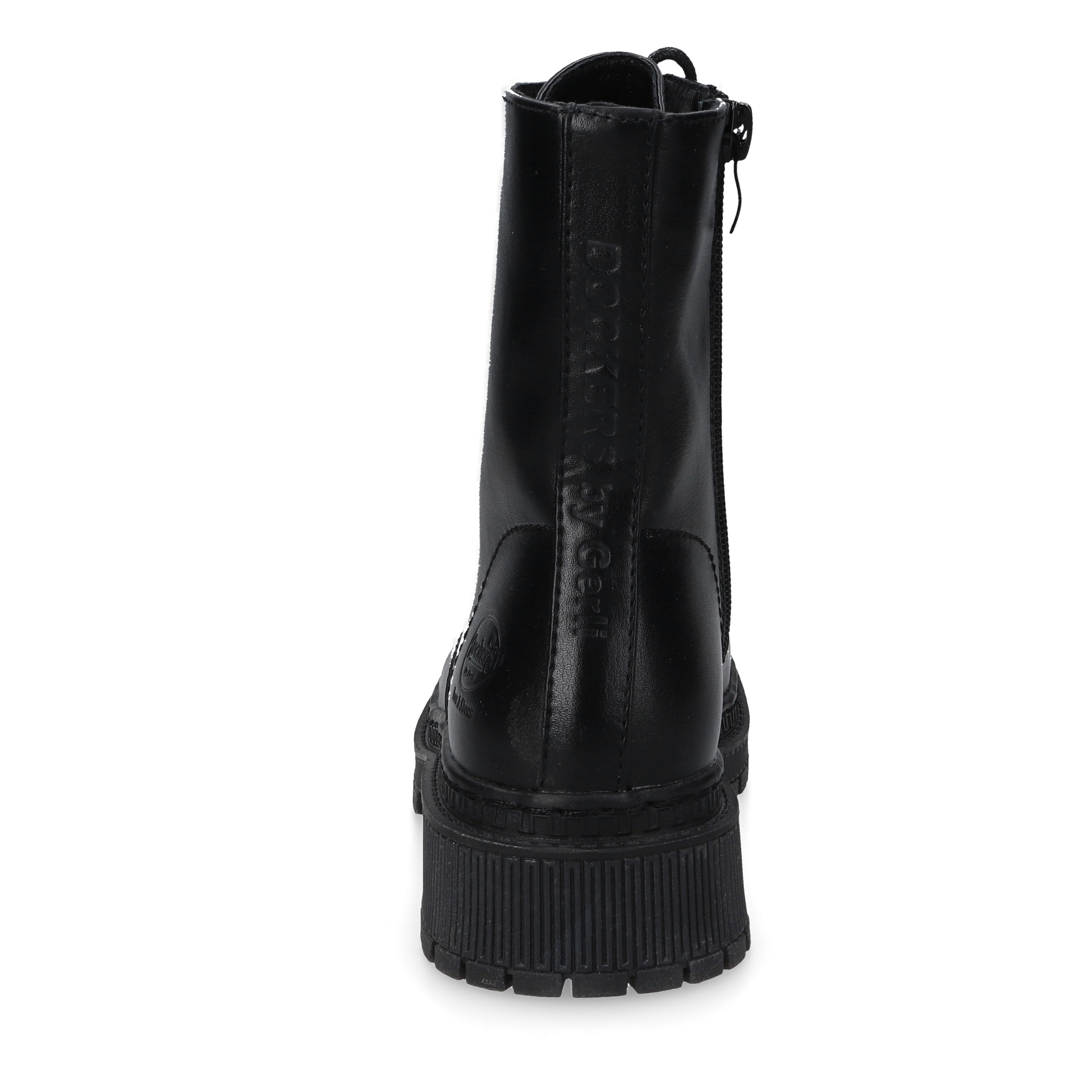 Dockers by Gerli Schnürboots, Biker Boots mit Reißverschluss