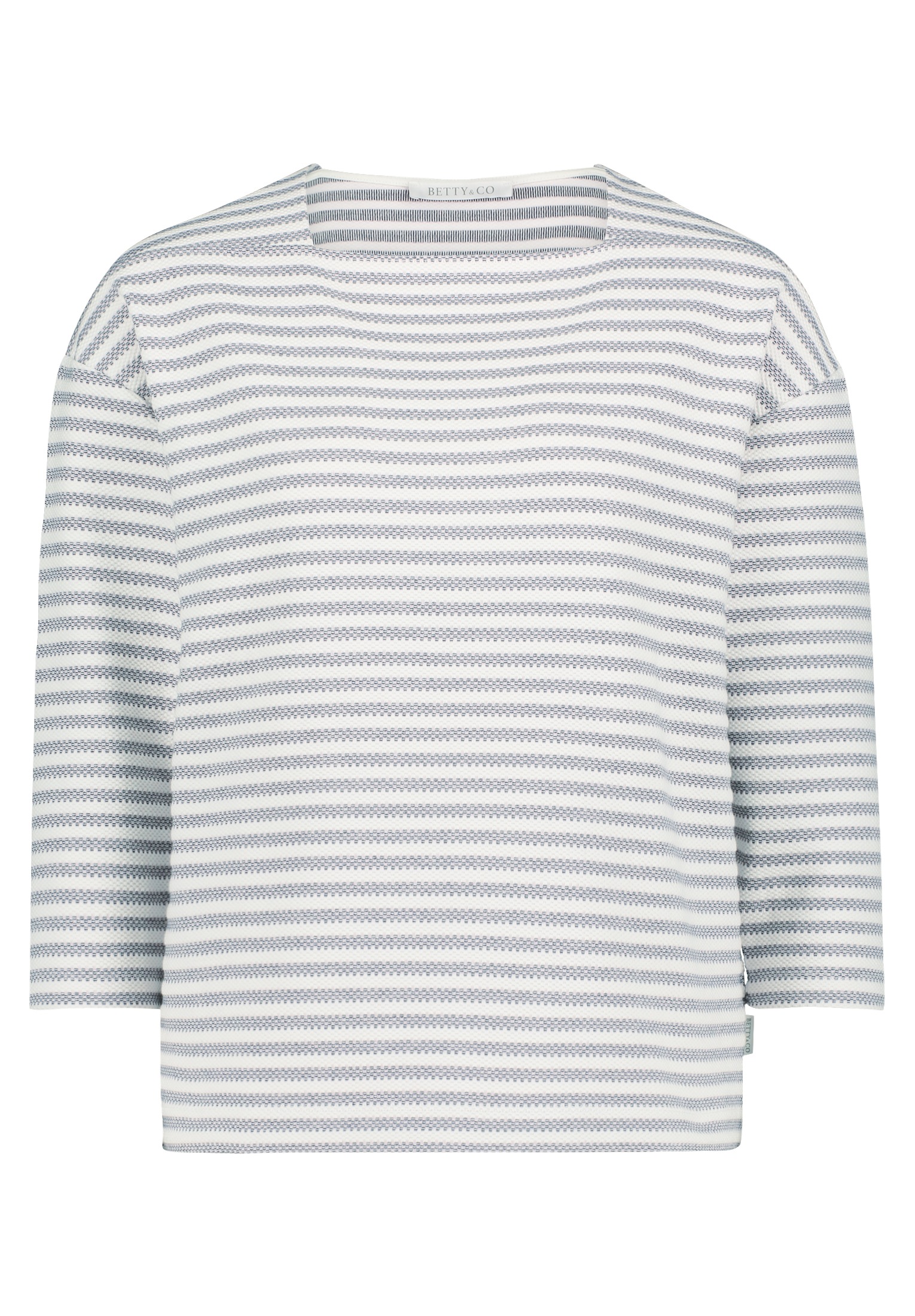 Betty&Co 3/4-Arm-Shirt "Betty & Co Damen Ringelshirt mit U-Boot-Ausschnitt" günstig online kaufen