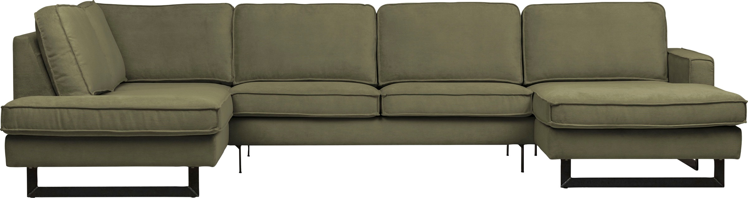 Places of Style Wohnlandschaft "Pinto, 350 cm, U-Form, XXL, mit Ottomanen", günstig online kaufen