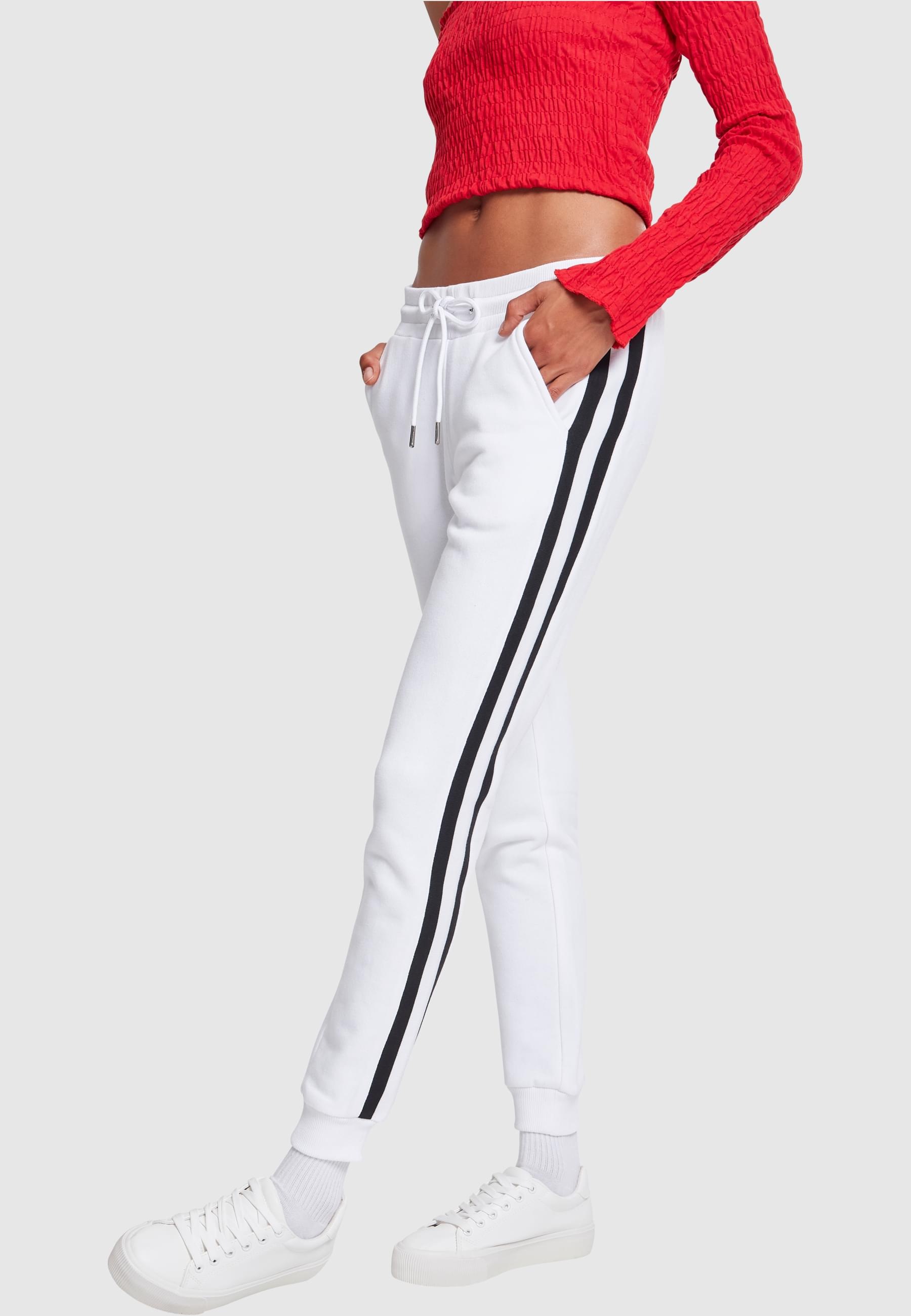 URBAN CLASSICS Jogginghose »Urban Classics Damen Ladies College Contrast Sweatpants«, (1 tlg.)