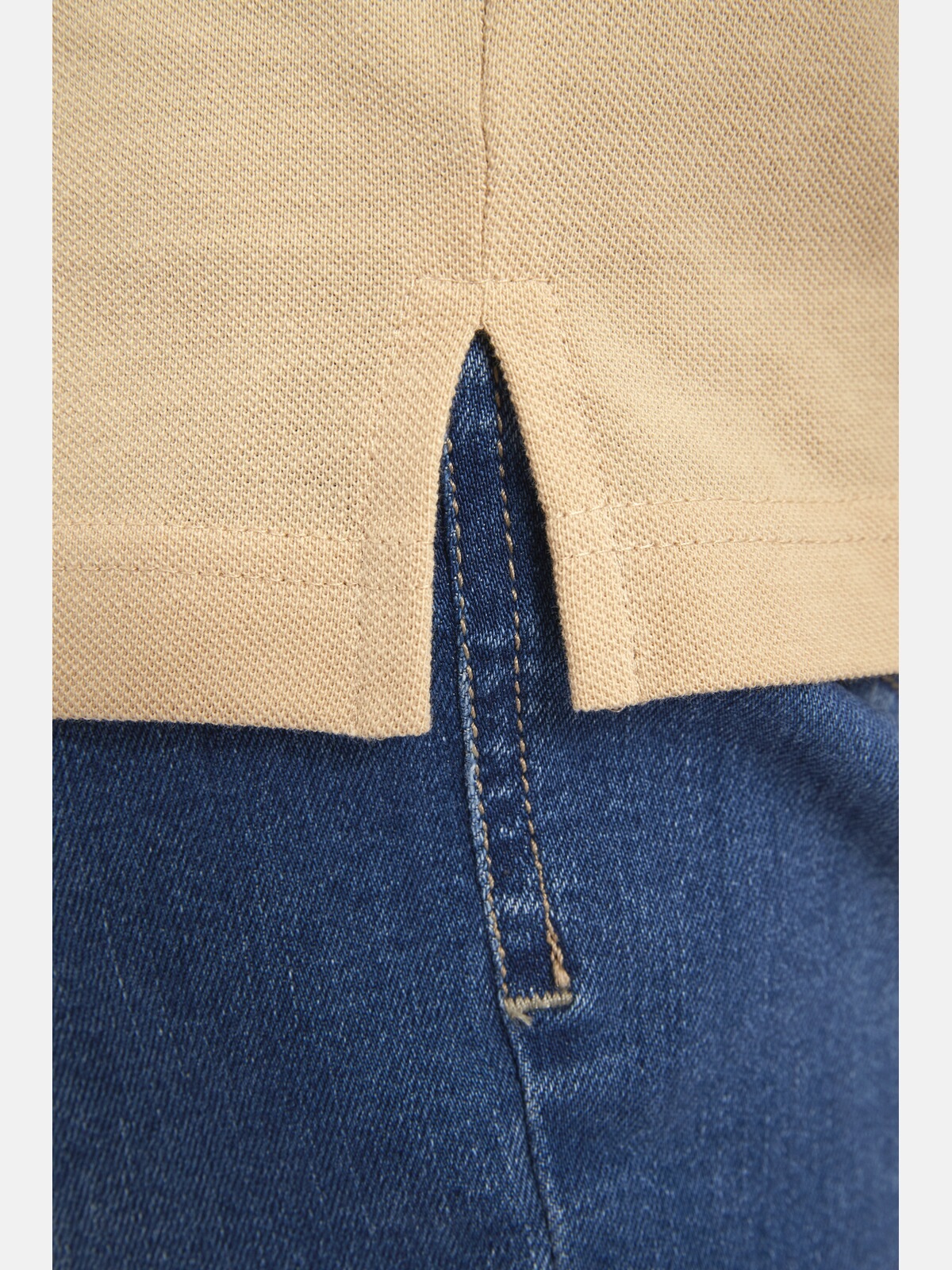 Jan Vanderstorm Poloshirt »Doppelpack Poloshirt ELJAR«, (2 tlg.), mit lässigen Saumschlitzen