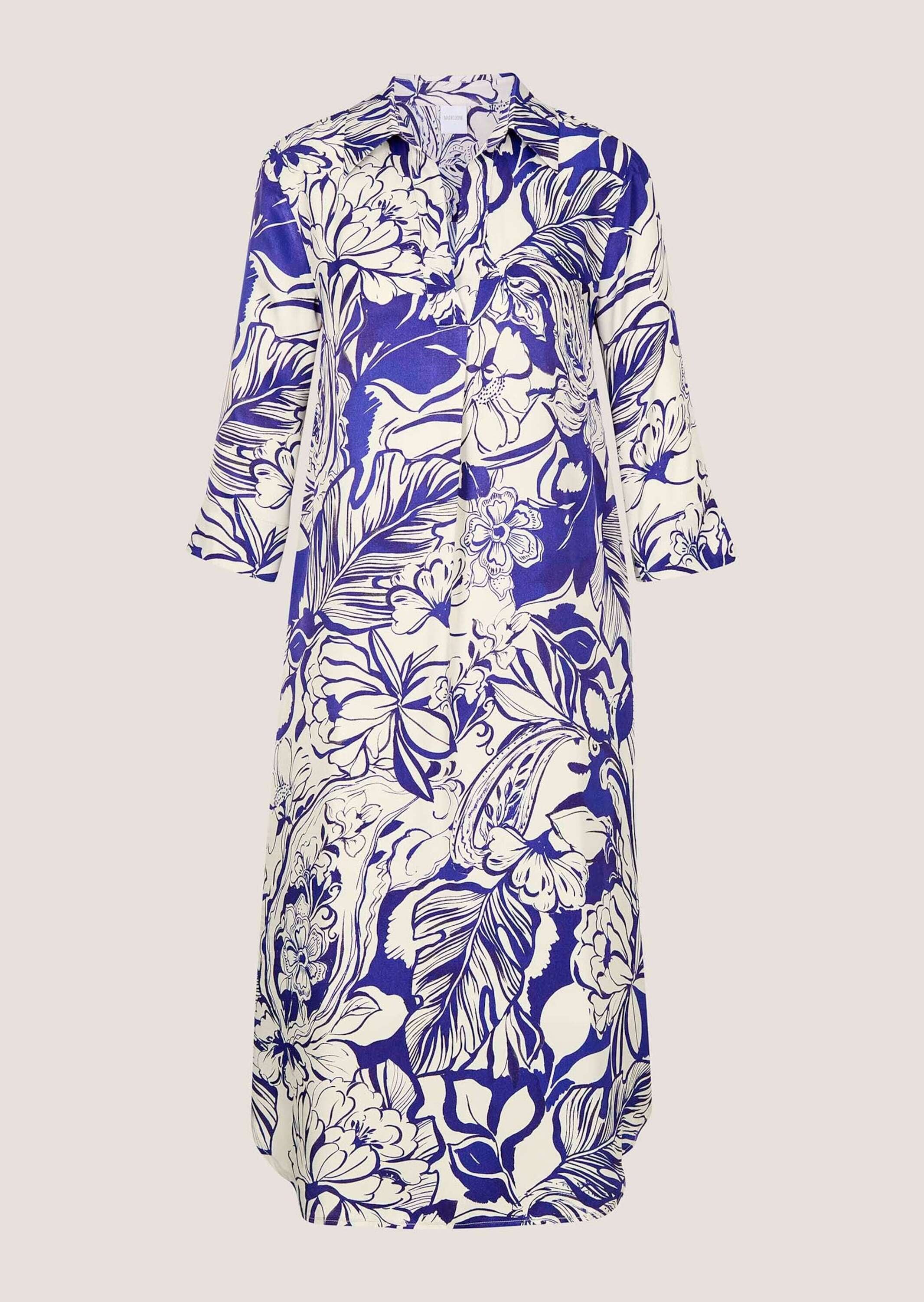 MADELEINE Midikleid "Hemdkleid Viskosekleid mit floralem Design" günstig online kaufen