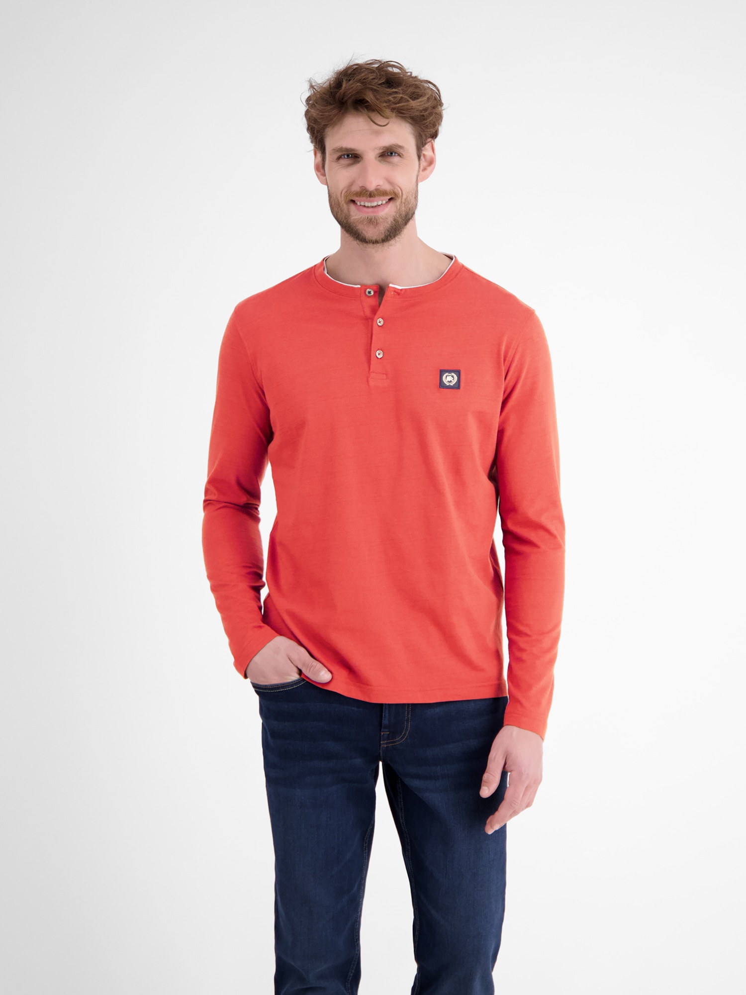 LERROS Sweatshirt "LERROS Serafino-Langarmshirt für Herren" günstig online kaufen