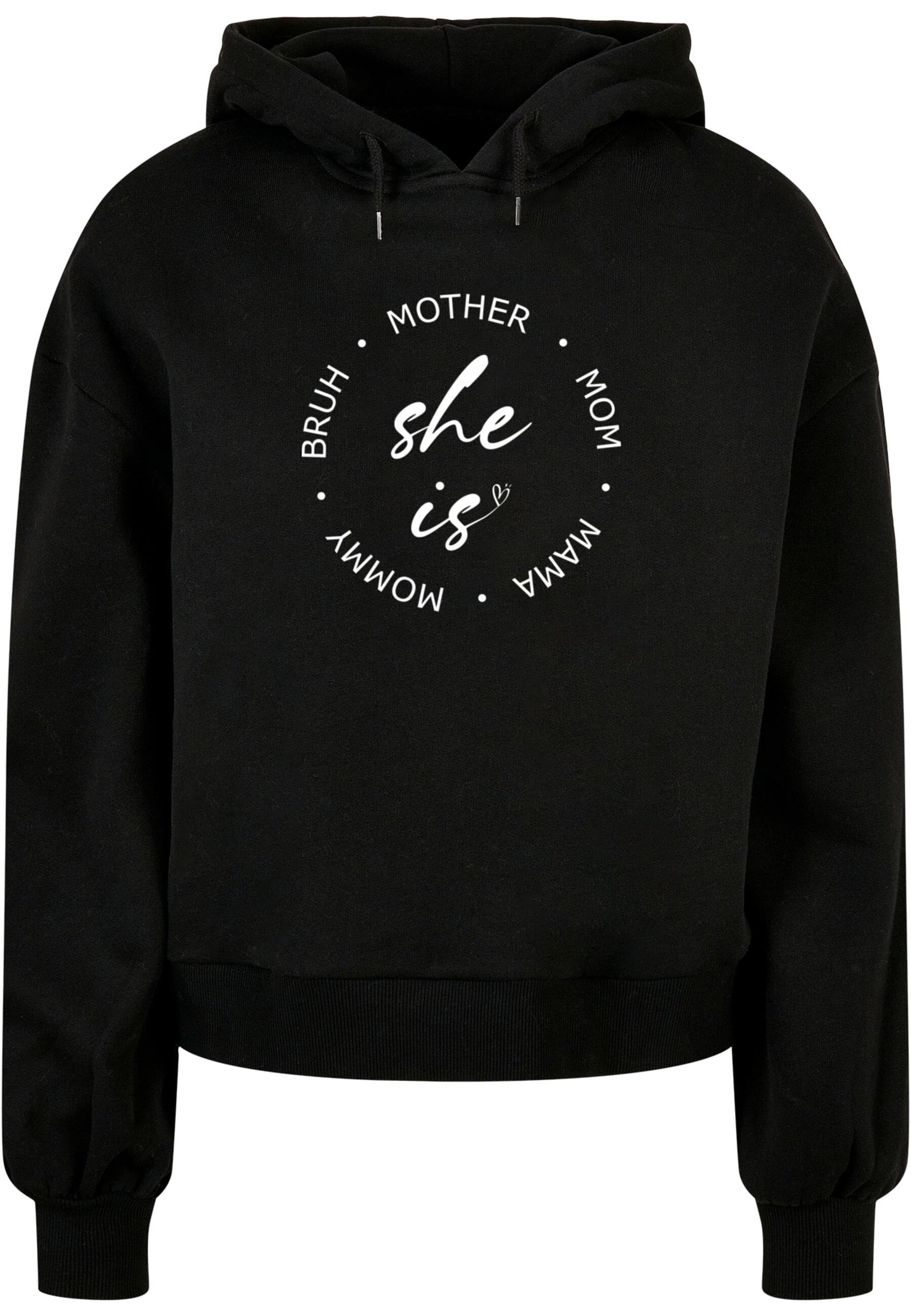 Merchcode Kapuzenpullover "Merchcode Damen Ladies Mothers Day - She is Oversized Hoody"