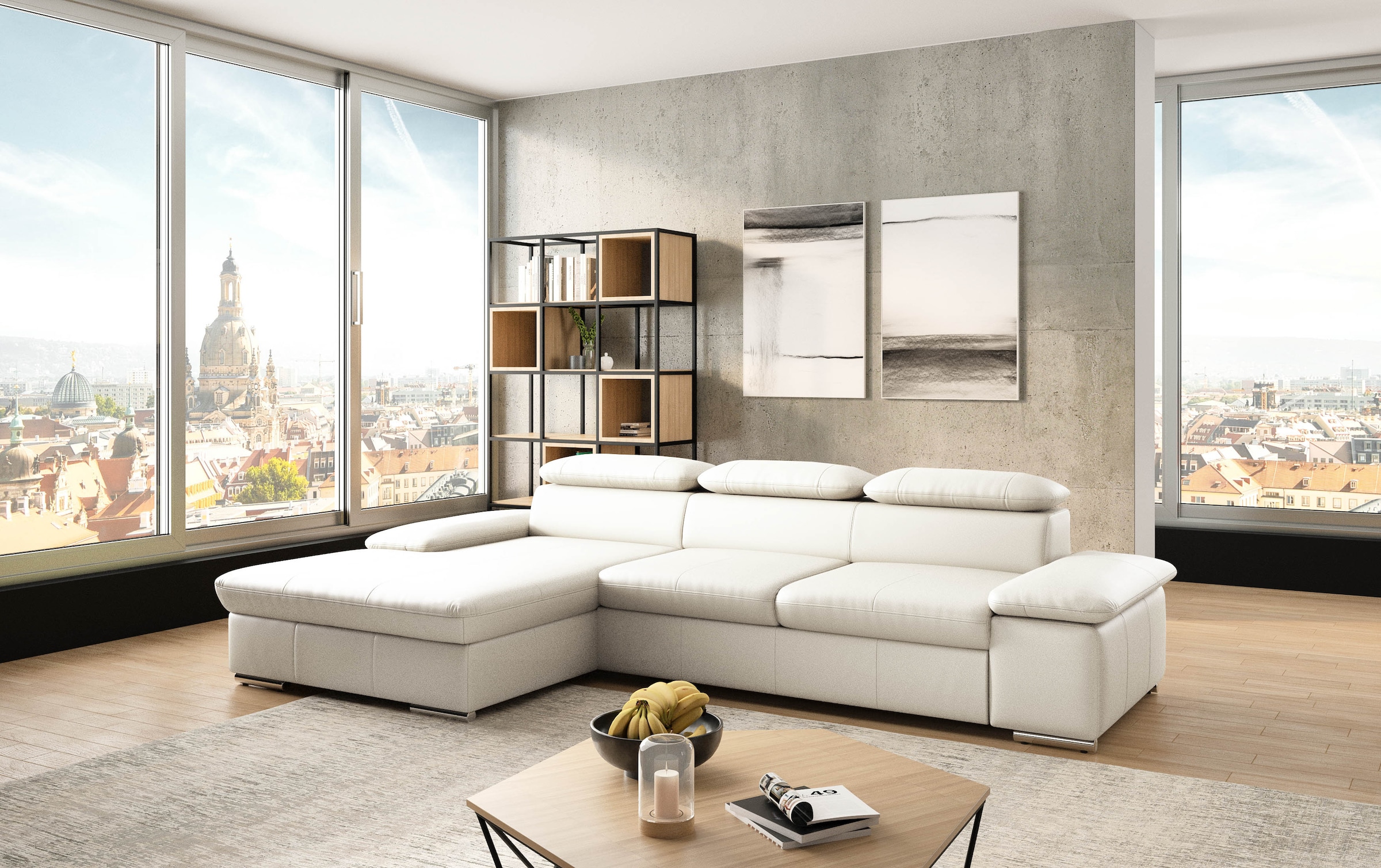 sit&more Ecksofa "Valantine L-Form", inkl. Kopf- und Armteilverstellung, wa günstig online kaufen