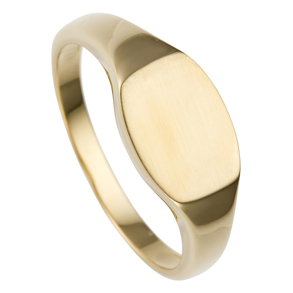 JOBO Goldring »Mattierter Ring« 585 Gold